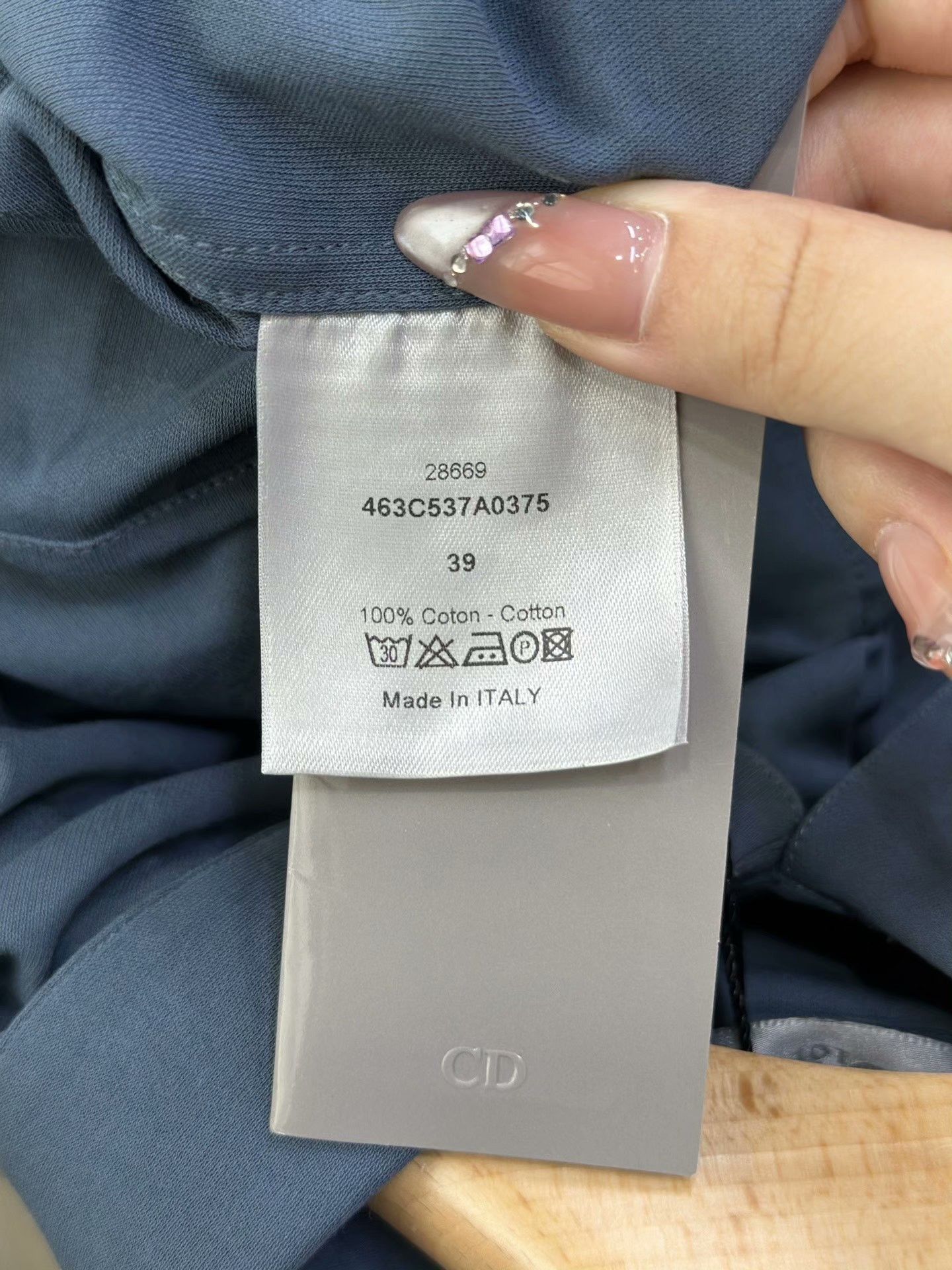 Dior DIOR Blue Casual Short-Sleeve Shirt Size US XXS / EU 40 - 6 Thumbnail