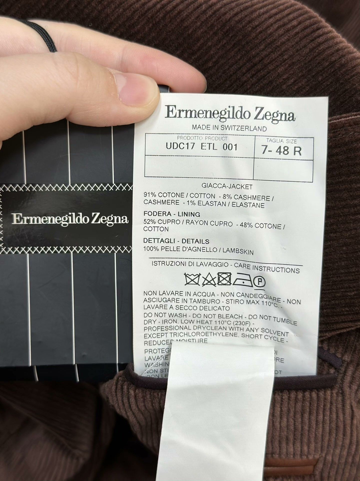 Ermenegildo Zegna Ermenegildo Zegna Corduroy Casual Blazer Size US M / EU 48-50 / 2 - 6 Thumbnail