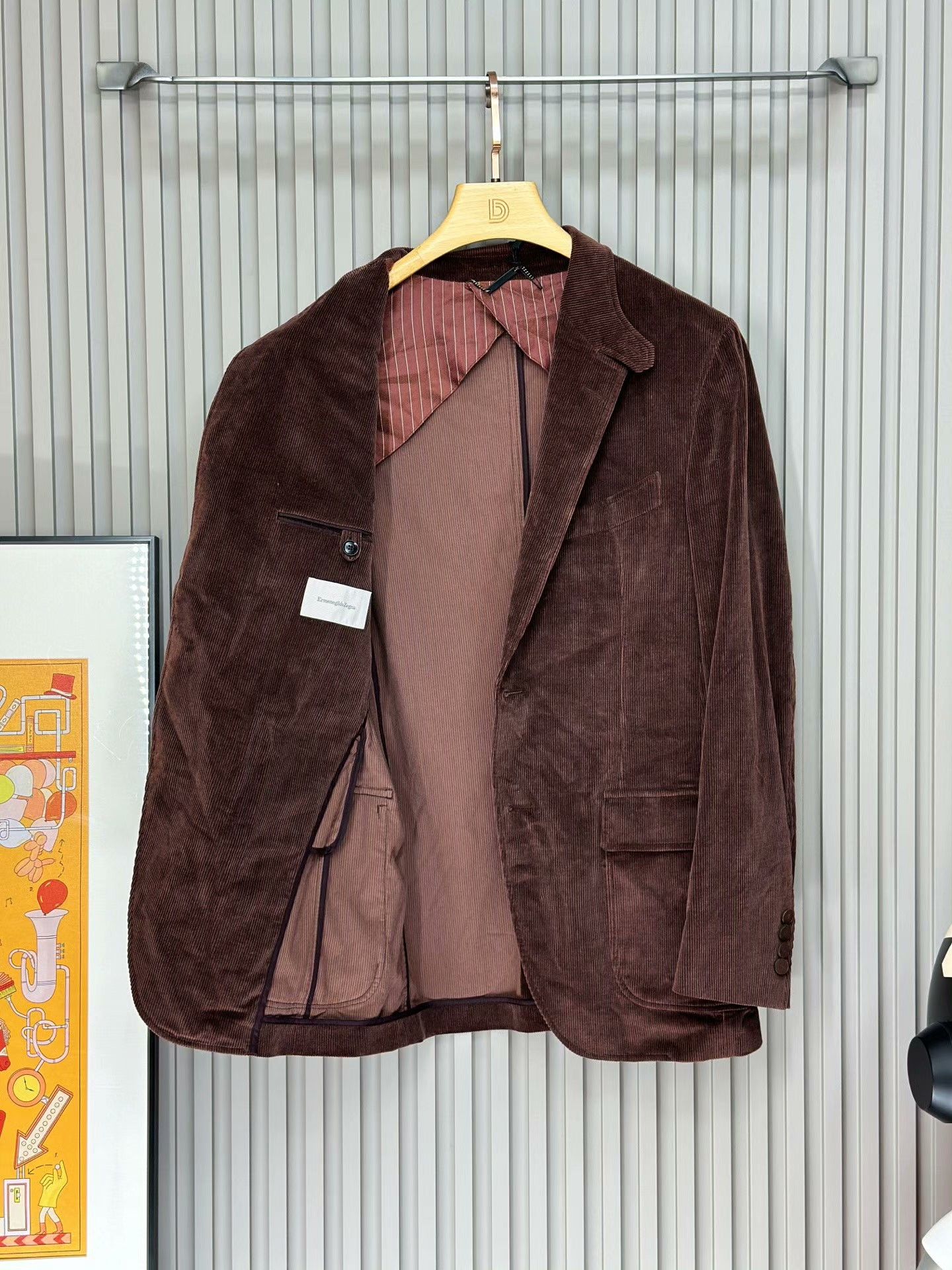 Ermenegildo Zegna Ermenegildo Zegna Corduroy Casual Blazer Size US M / EU 48-50 / 2 - 3 Thumbnail
