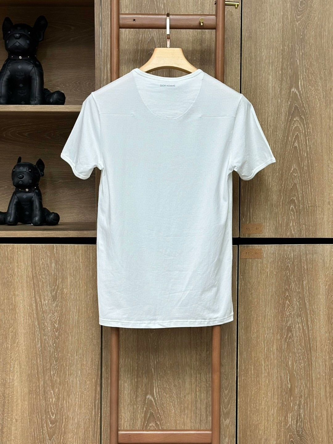 Dior DIOR White V-Neck Casual T-Shirt Size US M / EU 48-50 / 2 - 2 Thumbnail
