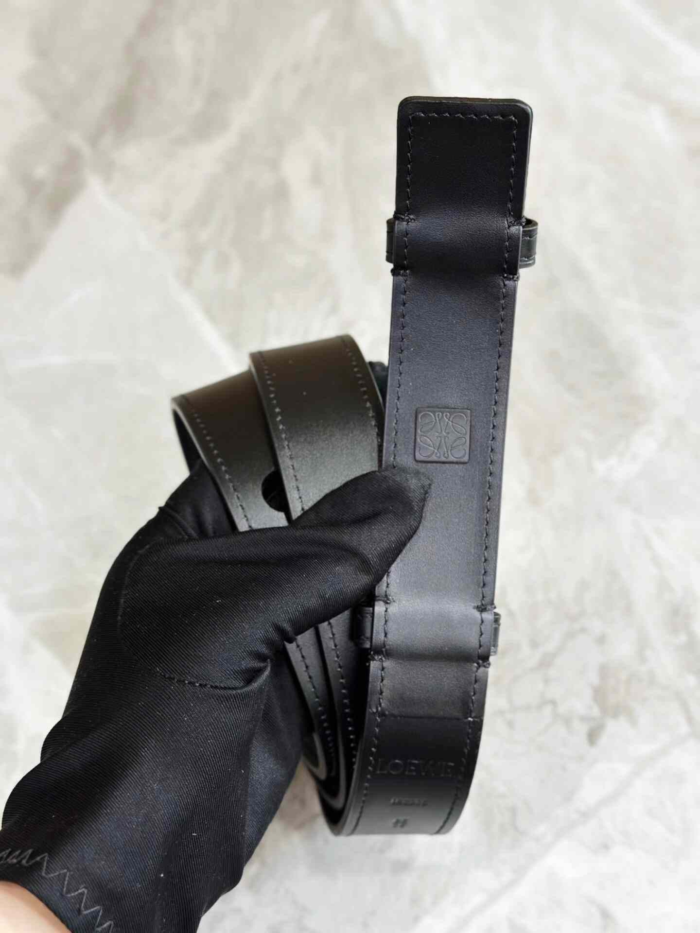 Loewe LOEWE Black Casual Belt with Dust Bag Size ONE SIZE - 4 Thumbnail