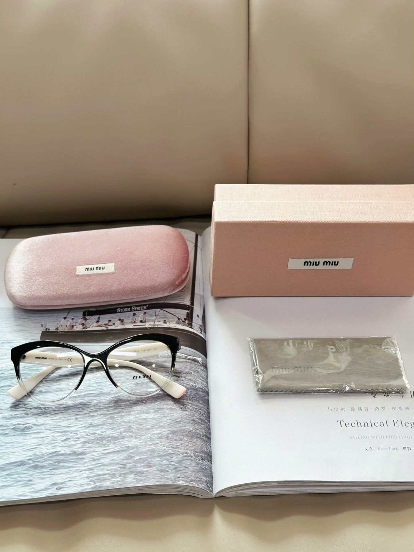 Miu Miu Miumiu Black Square-Round Plain Glasses Size ONE SIZE - 8 Thumbnail