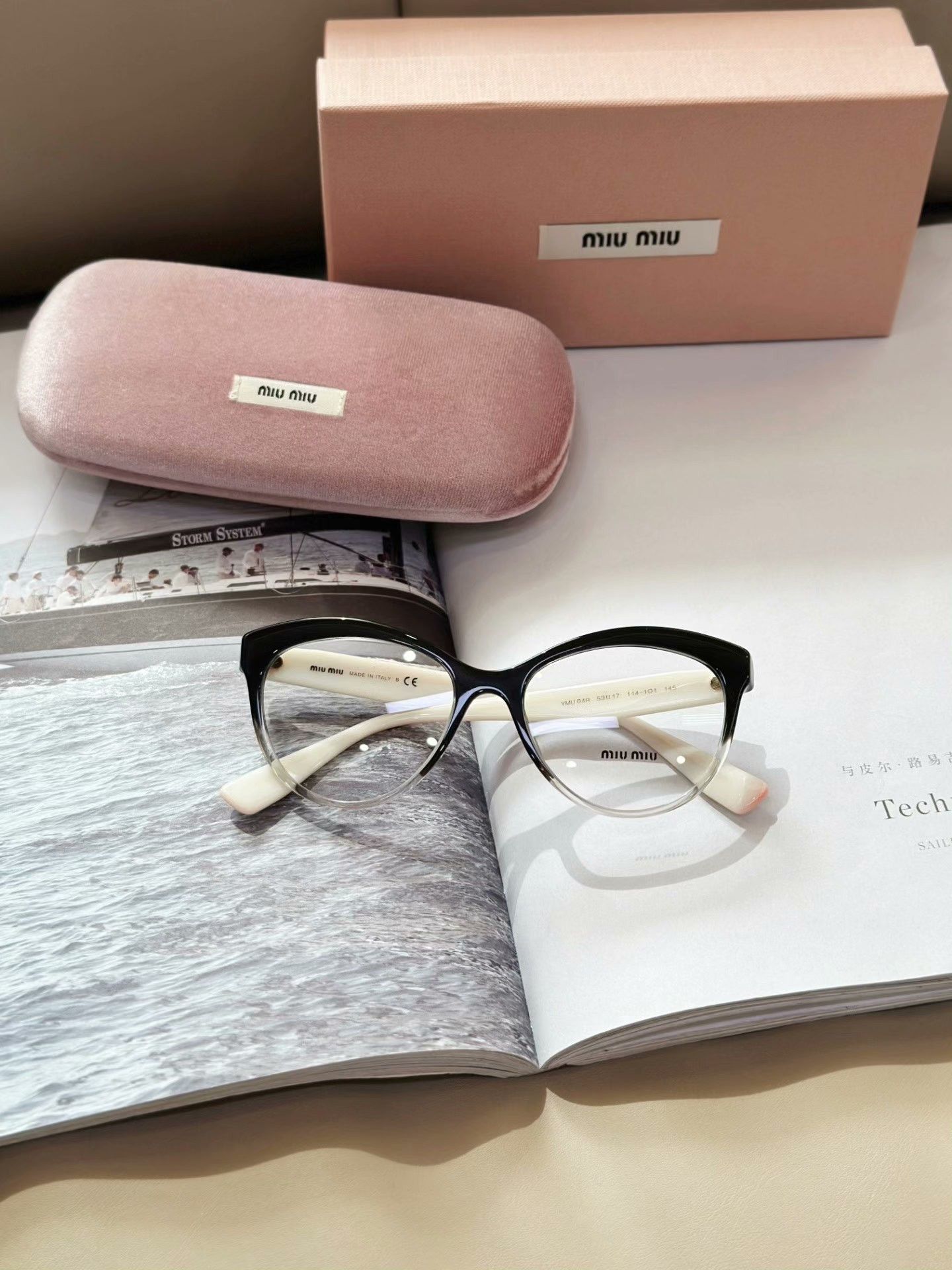 Miu Miu Miumiu Black Square-Round Plain Glasses Size ONE SIZE - 9 Thumbnail