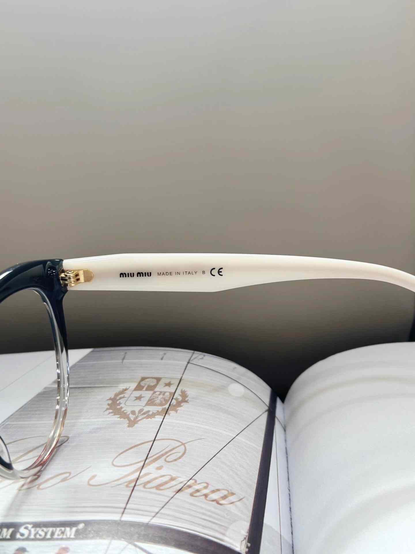 Miu Miu Miumiu Black Square-Round Plain Glasses Size ONE SIZE - 7 Thumbnail