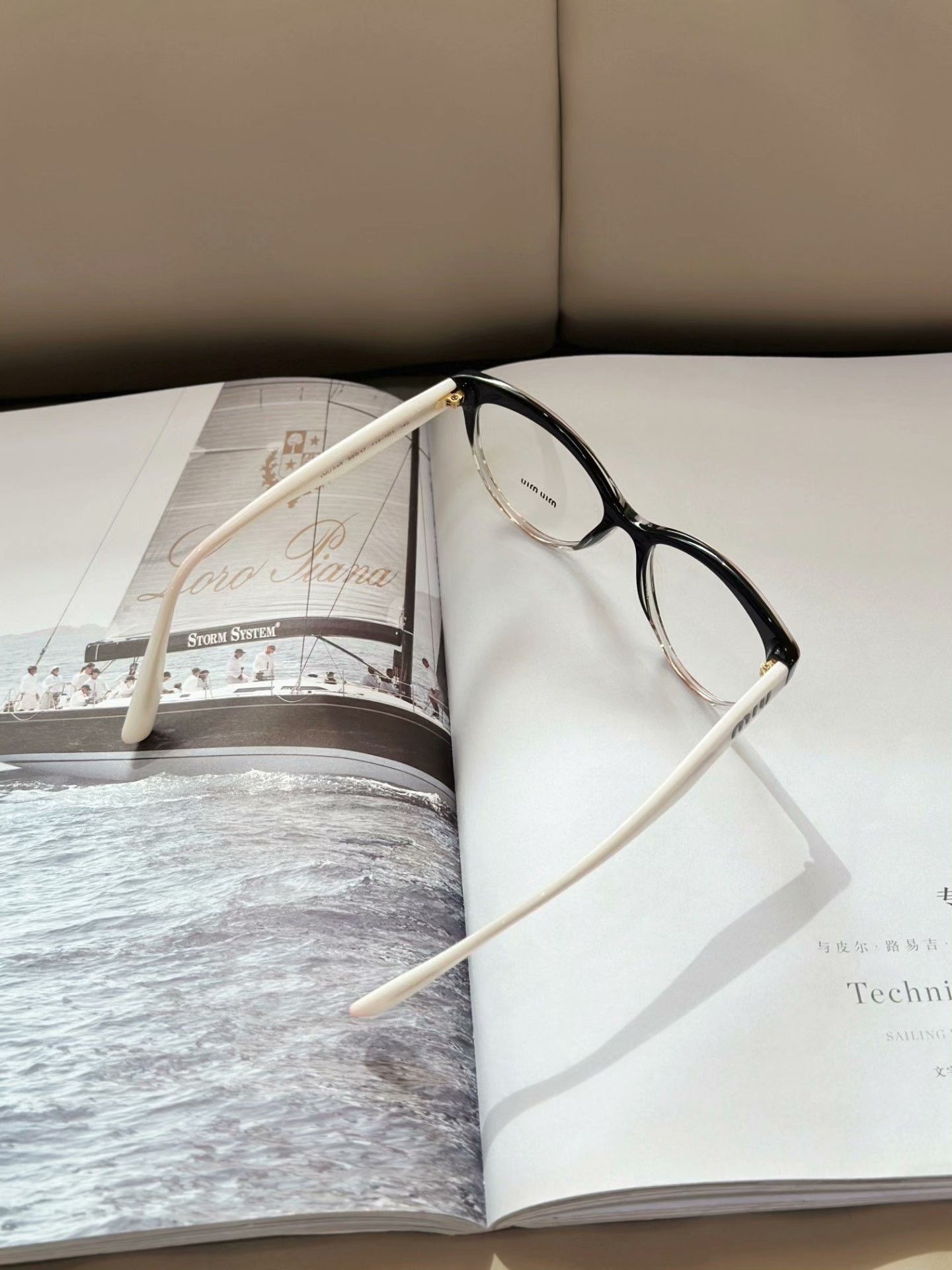 Miu Miu Miumiu Black Square-Round Plain Glasses Size ONE SIZE - 4 Thumbnail