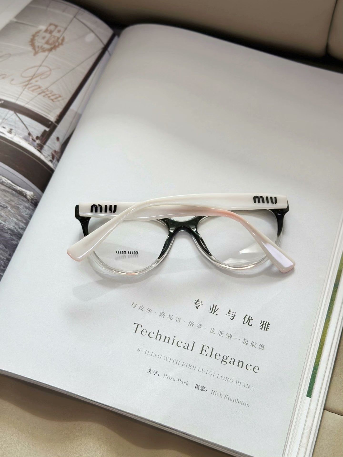 Miu Miu Miumiu Black Square-Round Plain Glasses Size ONE SIZE - 2 Thumbnail