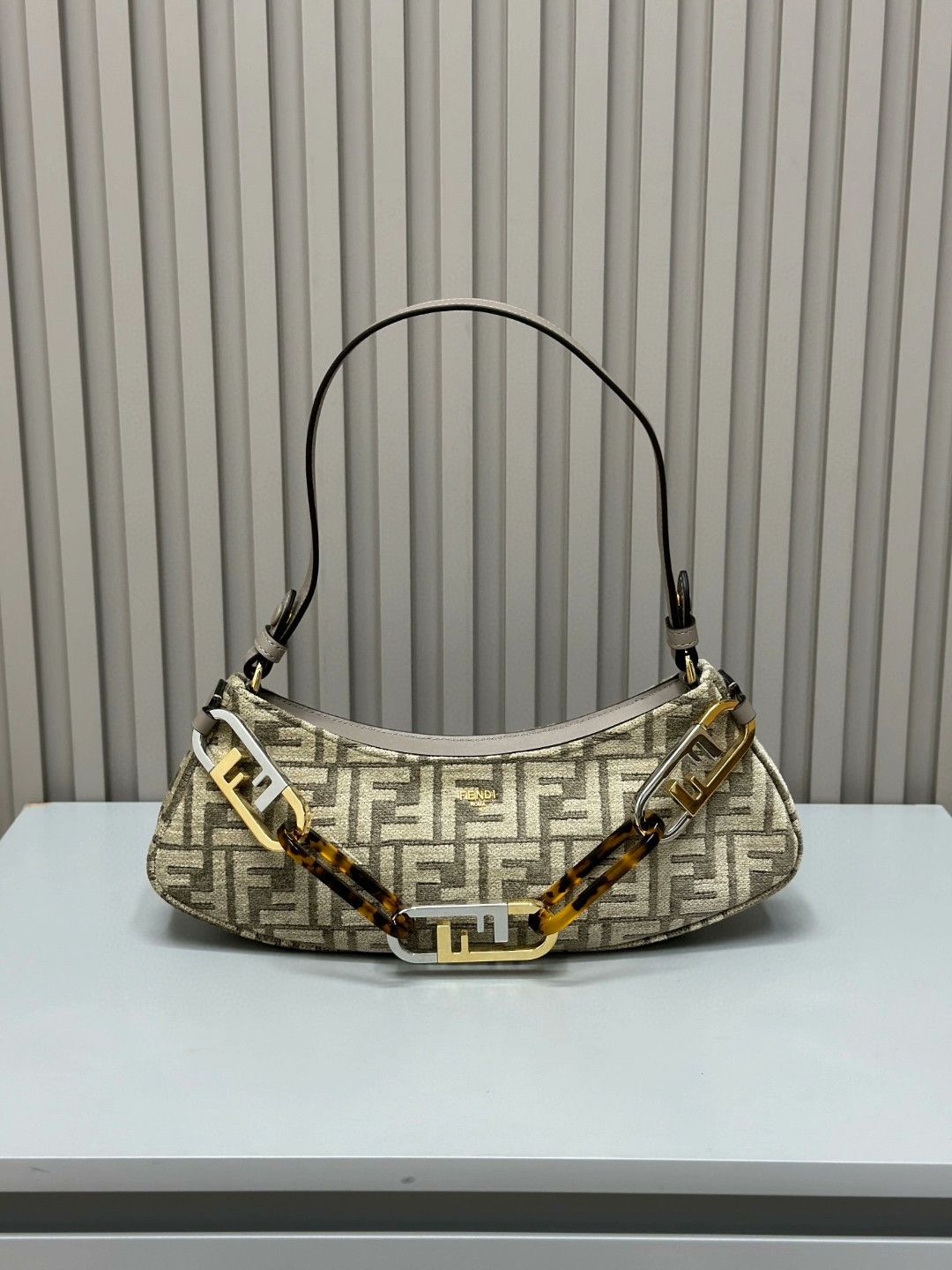Fendi FENDI O'Lock Crescent Monogram Shoulder Bag Size ONE SIZE - 4 Thumbnail