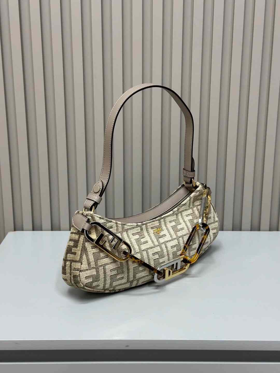 Fendi FENDI O'Lock Crescent Monogram Shoulder Bag Size ONE SIZE - 5 Thumbnail