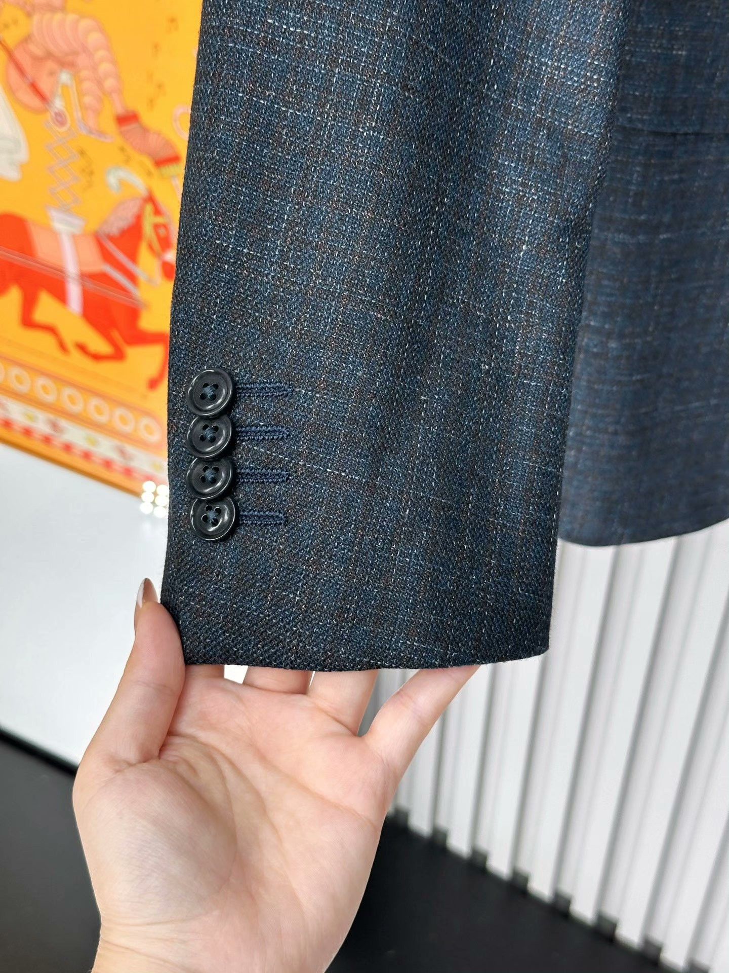 Ermenegildo Zegna Ermenegildo Zegna Dark Blue Wool Blazer Size US M / EU 48-50 / 2 - 5 Thumbnail