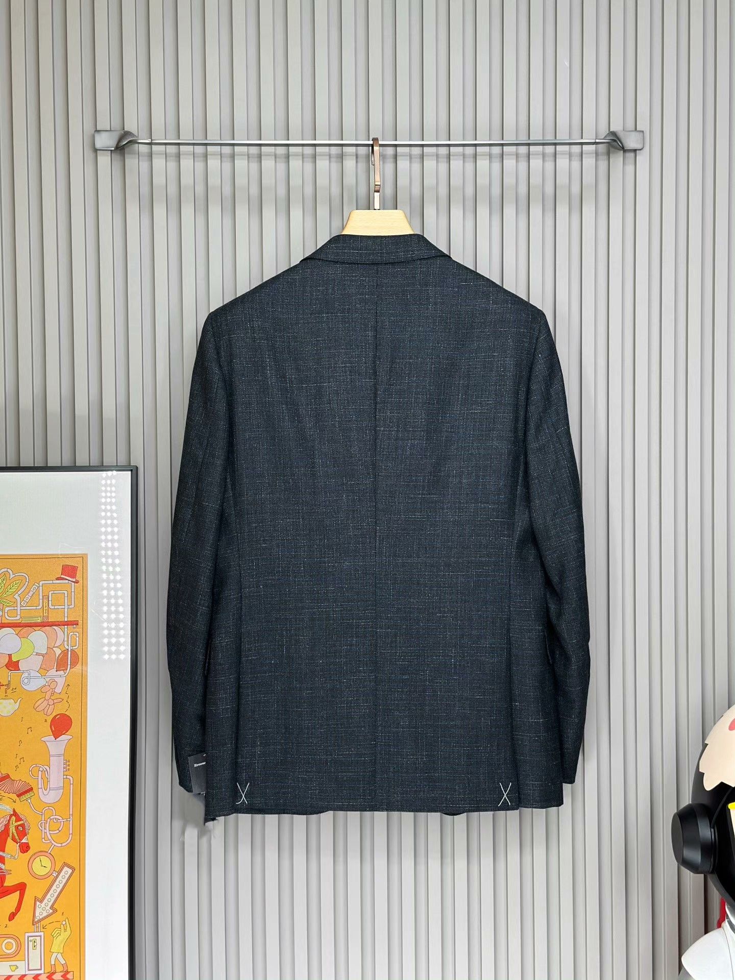 Ermenegildo Zegna Ermenegildo Zegna Dark Blue Wool Blazer Size US M / EU 48-50 / 2 - 3 Thumbnail