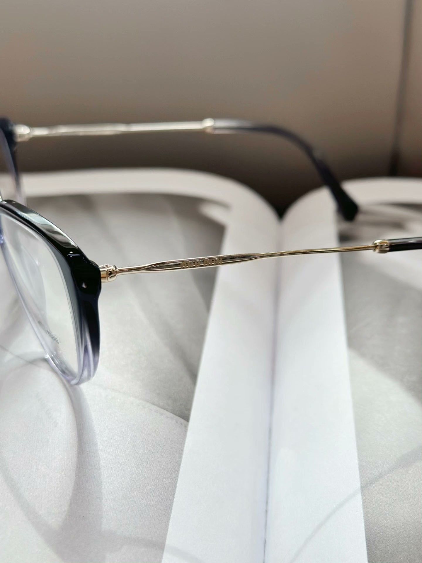 Miu Miu Miumiu Black Butterfly Plain Glasses Size ONE SIZE - 4 Thumbnail