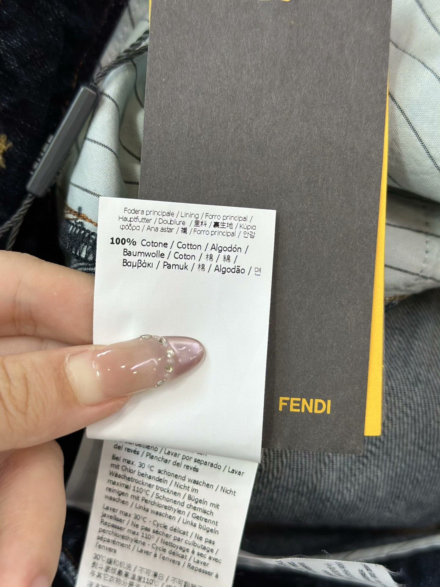 Fendi FENDI Dark Blue Casual Jeans Size US 31 - 6 Thumbnail