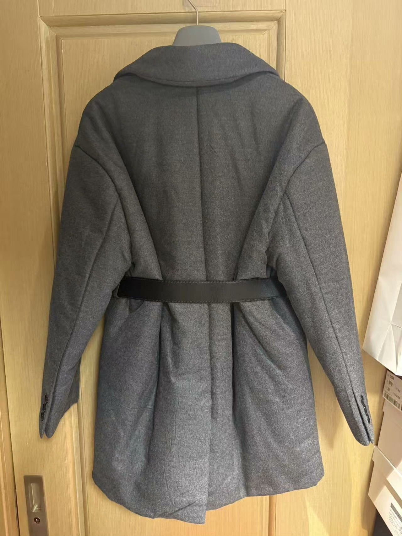 Prada Prada Gray Wool Cashmere Coat Size XS / US 0-2 / IT 36-38 - 4 Thumbnail