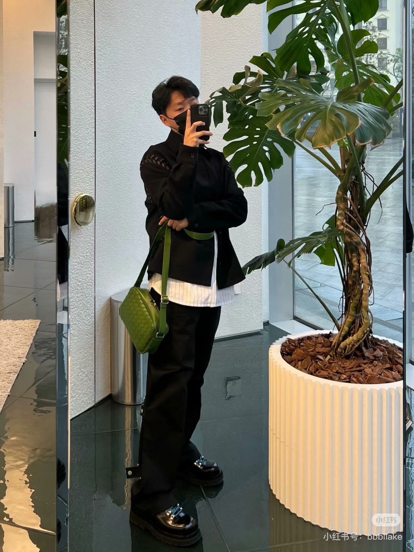 Bottega Veneta Bottega Veneta Intrecciato Lambskin Green Crossbody Size ONE SIZE - 7 Thumbnail