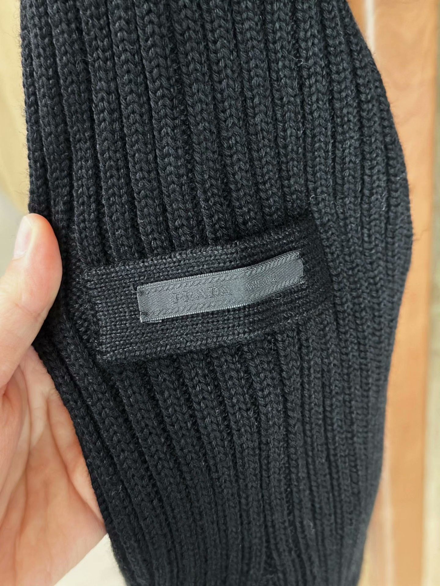 Prada PRADA Black Crewneck Wool Sweater Size US M / EU 48-50 / 2 - 5 Thumbnail