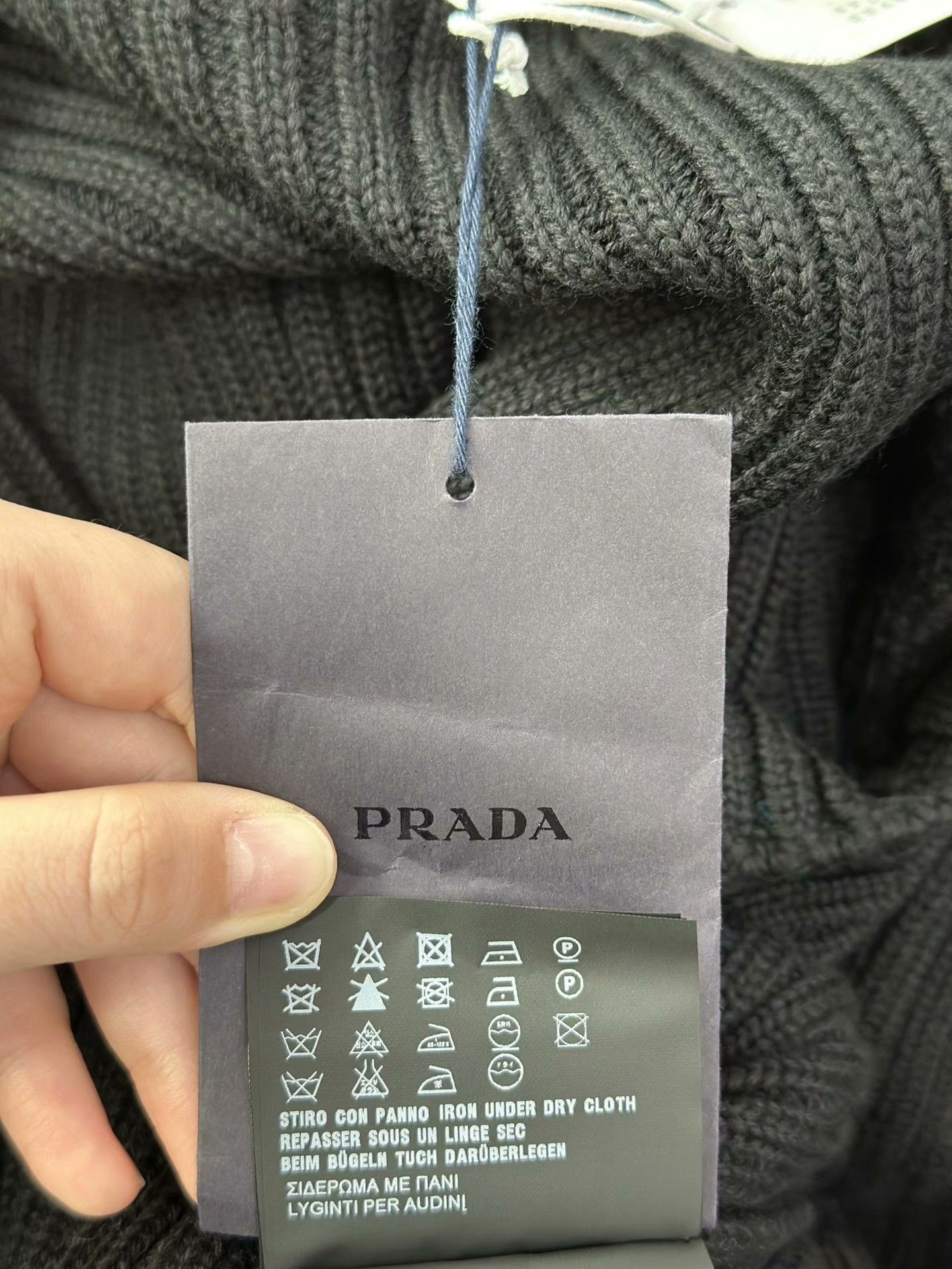 Prada PRADA Black Crewneck Wool Sweater Size US M / EU 48-50 / 2 - 9 Thumbnail