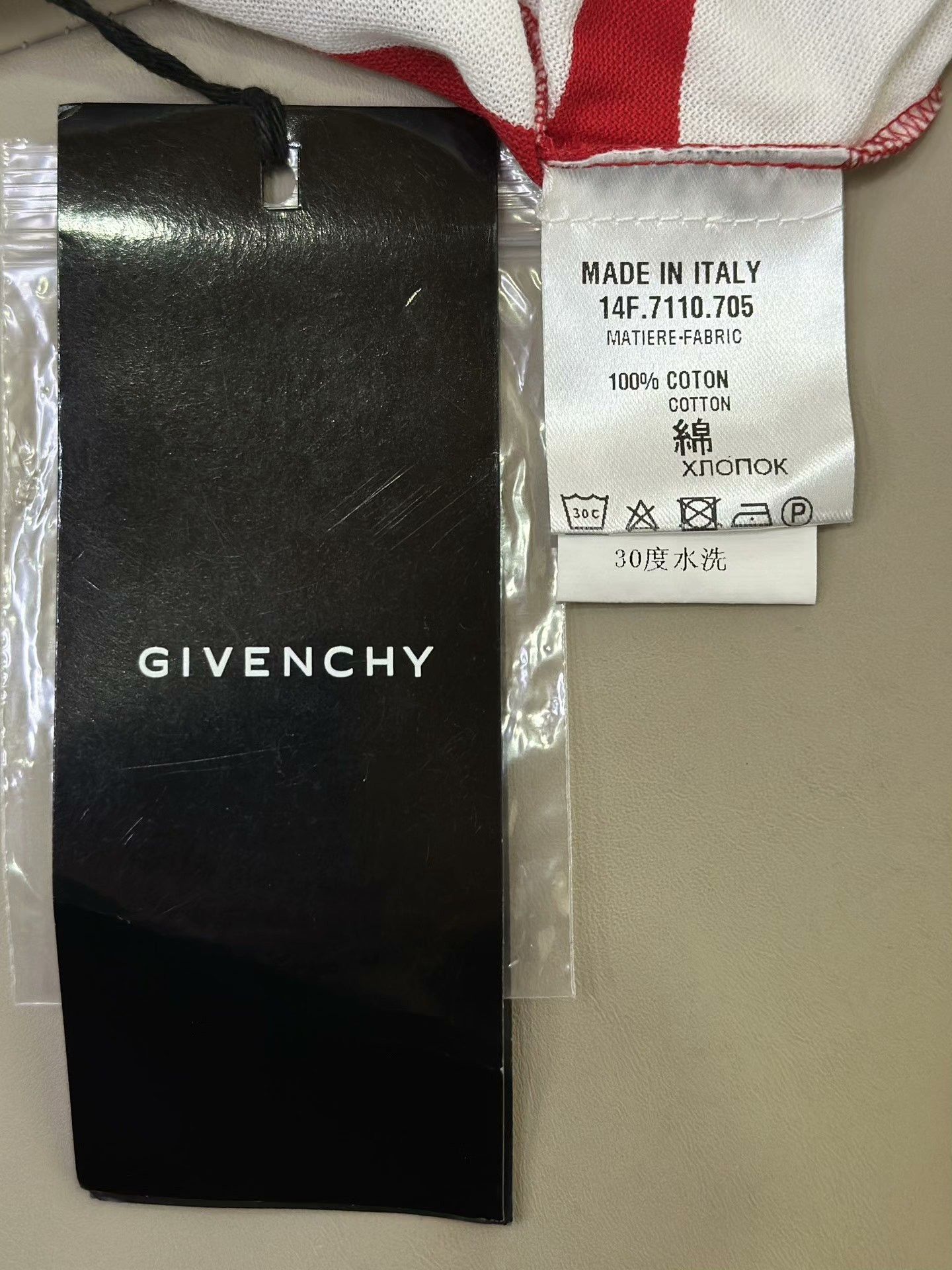 Givenchy Givenchy Red-Black-White Casual Polo Size US M / EU 48-50 / 2 - 5 Thumbnail