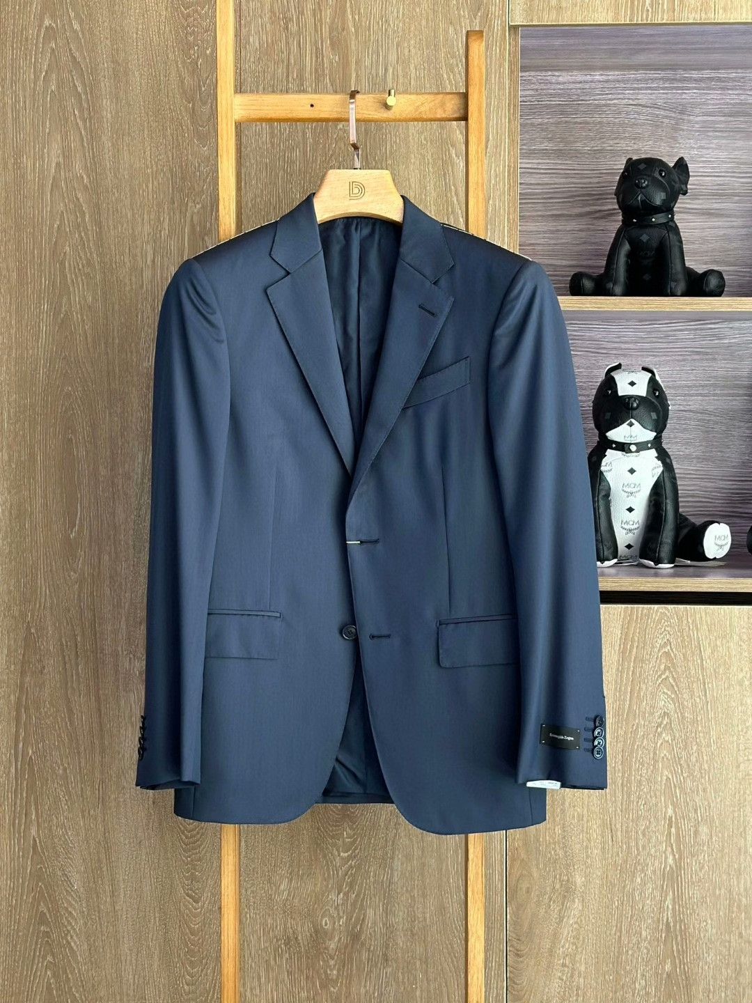 Ermenegildo Zegna Ermenegildo Zegna Dark Blue Wool Suit Size US S / EU 44-46 / 1 - 2 Thumbnail