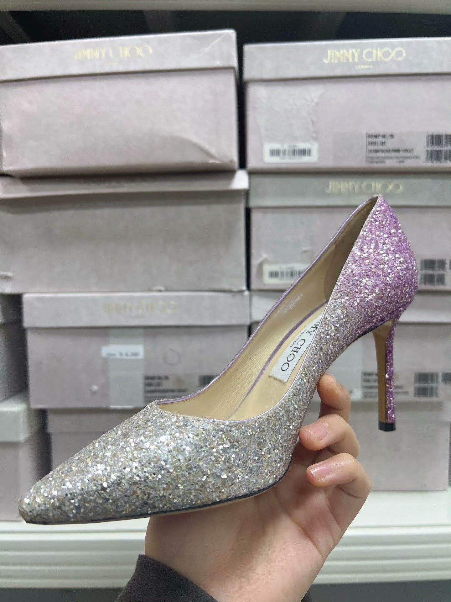 Jimmy Choo Jimmy Choo Gradient Heel 8.5cm Pump Size US 5 / IT 35 - 3 Thumbnail