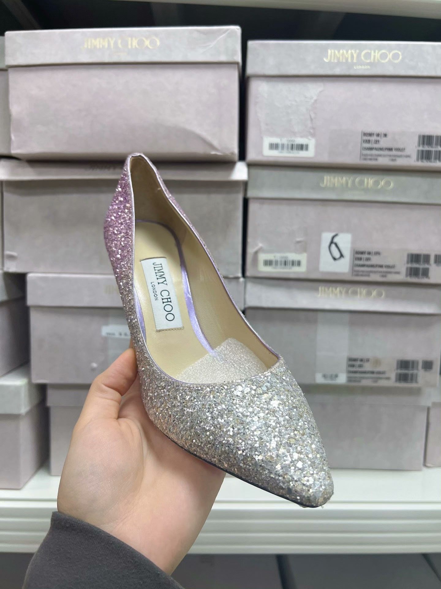Jimmy Choo Jimmy Choo Gradient Heel 8.5cm Pump Size US 5 / IT 35 - 4 Thumbnail