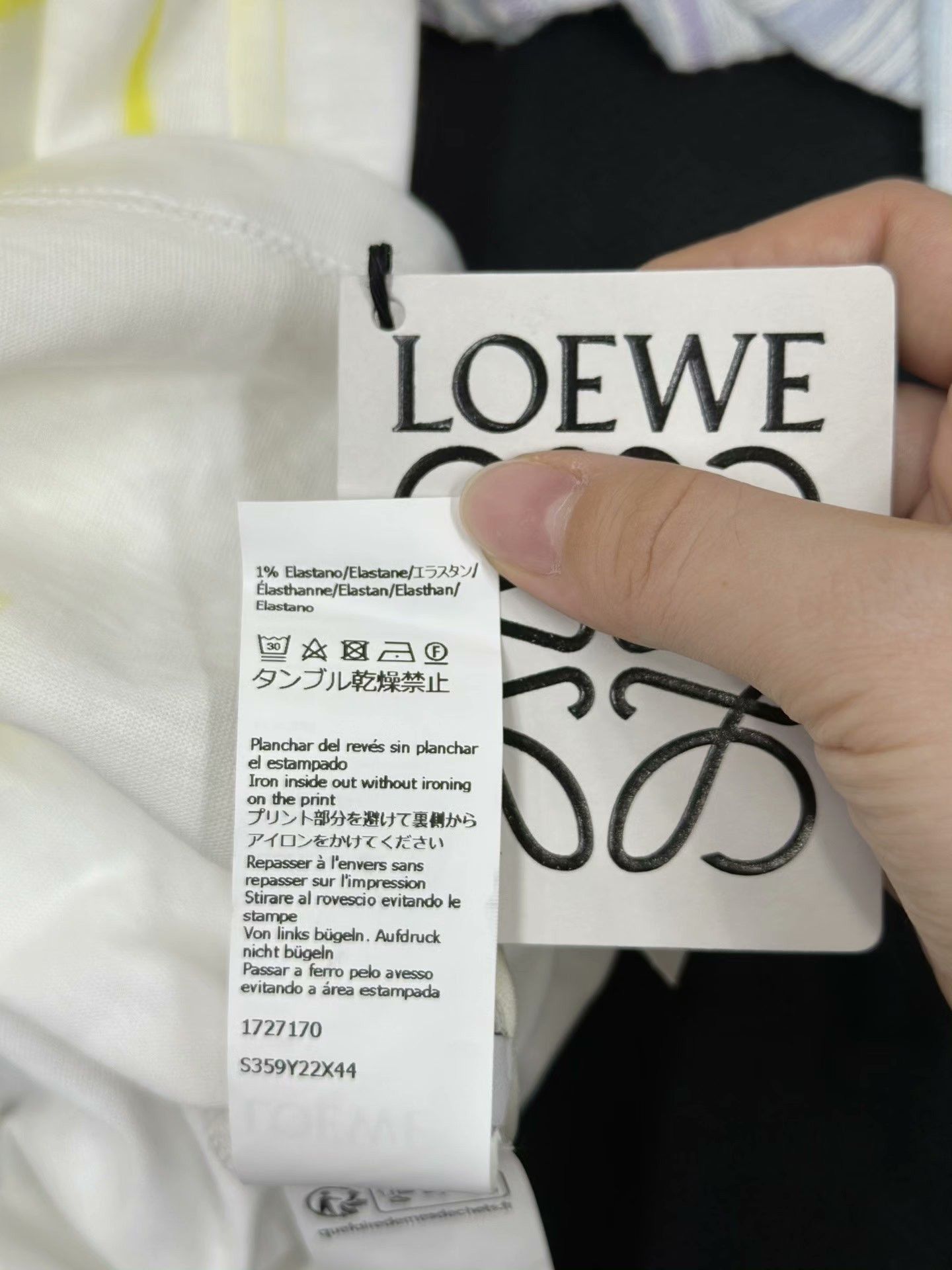 Loewe LOEWE White Casual Crew Neck T-Shirt Size XS / US 0-2 / IT 36-38 - 6 Thumbnail