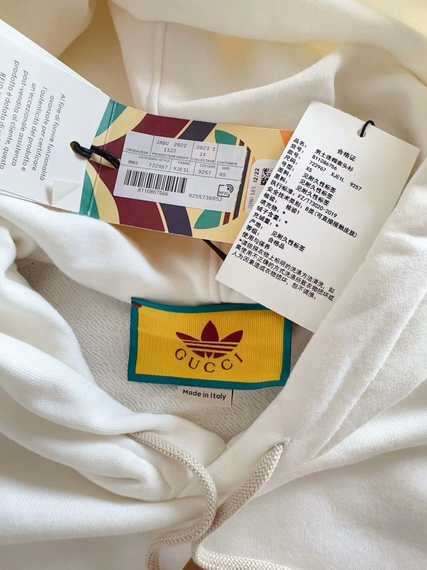Gucci Gucci x Adidas Collaborative Hoodie Size US S / EU 44-46 / 1 - 3 Thumbnail