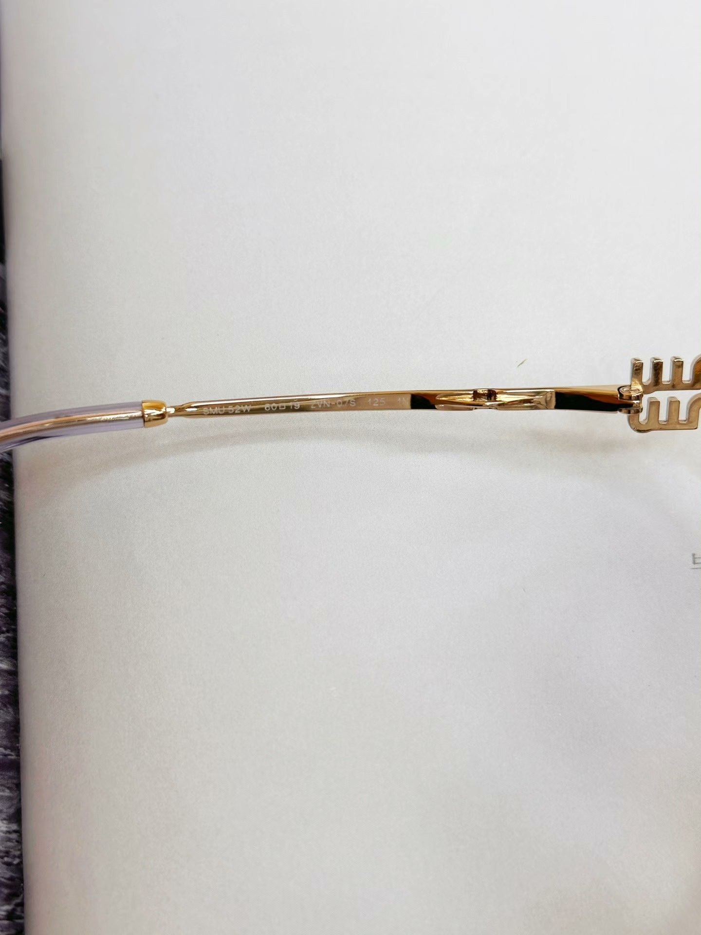 Miu Miu MIUMIU Gold Frame Gradient Sunglasses Size ONE SIZE - 7 Thumbnail