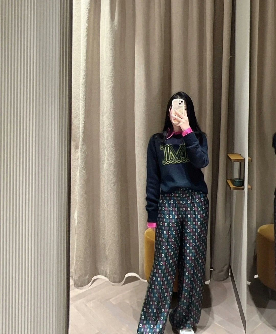 Max Mara MaxMara Chantal Logo Jacquard Round Neck Sweater Size XS / US 0-2 / IT 36-38 - 3 Thumbnail