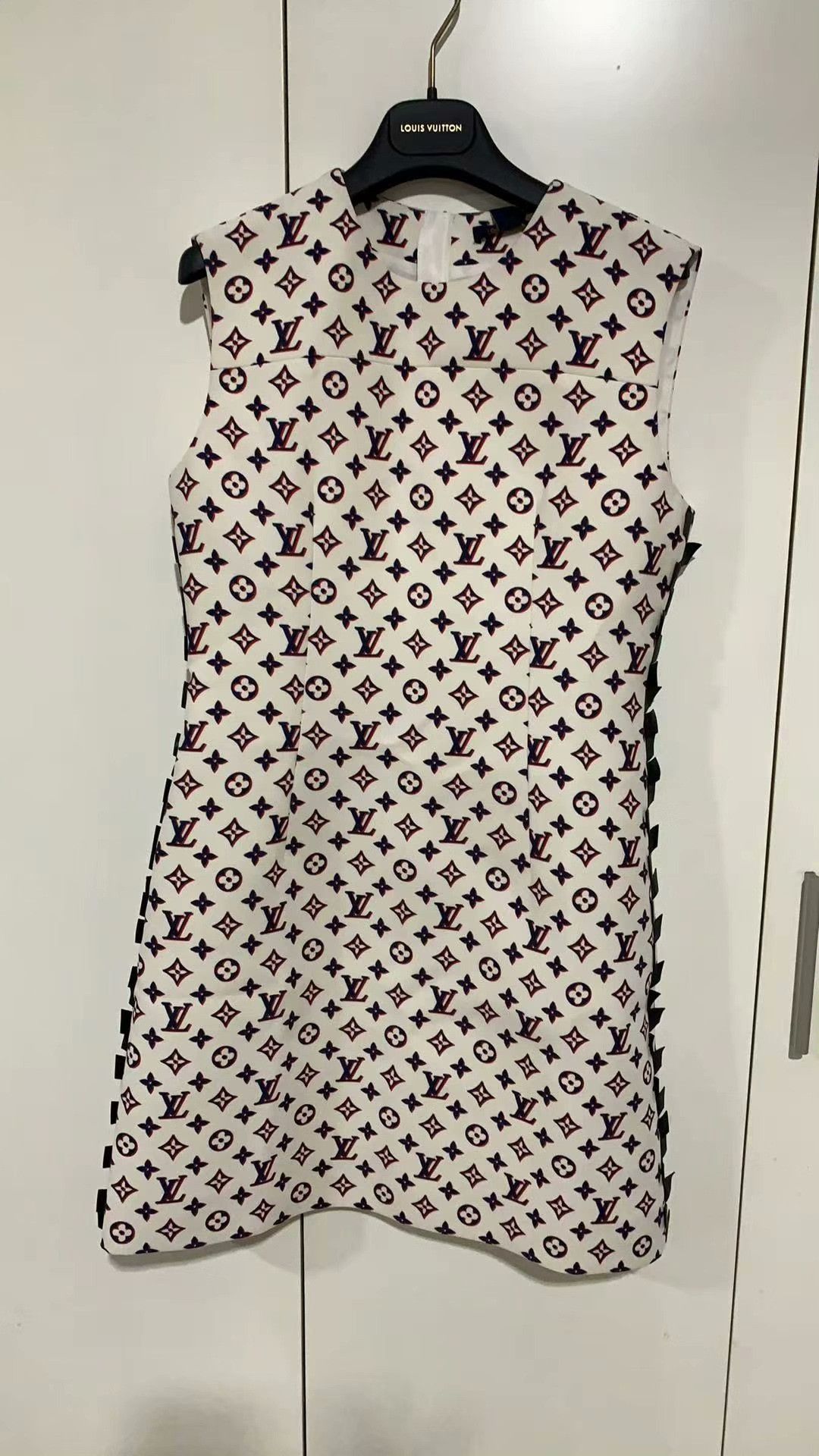 Louis Vuitton LV Full Logo Print Sleeveless Dress Size XXS / US 00 / IT 34 - 3 Thumbnail