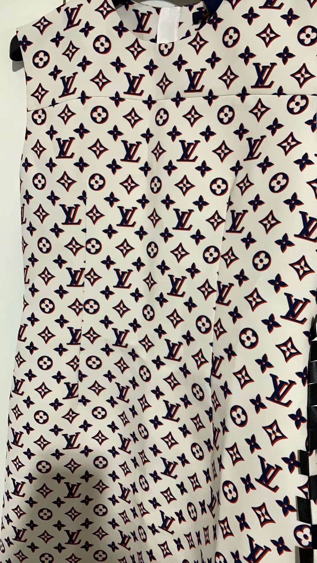 Louis Vuitton LV Full Logo Print Sleeveless Dress Size XXS / US 00 / IT 34 - 5 Thumbnail