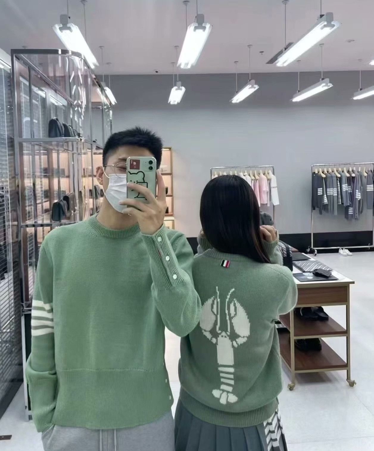 Thom Browne THOM BROWNE Green Classic Unisex Sweater Size US M / EU 48-50 / 2 - 6 Thumbnail