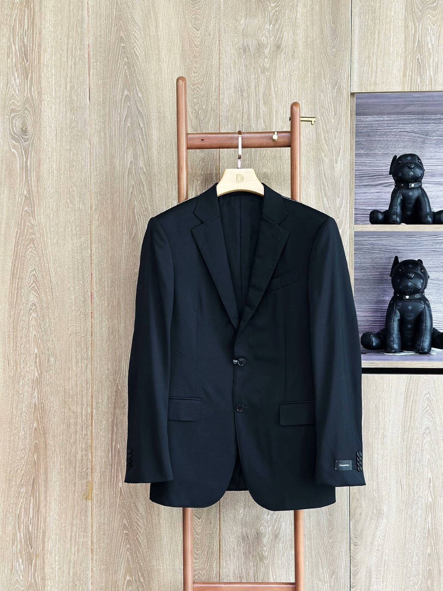 Ermenegildo Zegna Ermenegildo Zegna Black Wool Suit Size US M / EU 48-50 / 2 - 2 Thumbnail