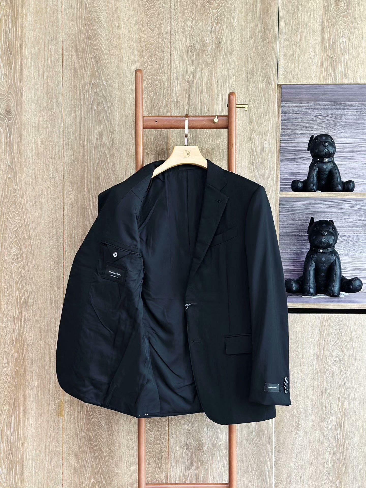 Ermenegildo Zegna Ermenegildo Zegna Black Wool Suit Size US M / EU 48-50 / 2 - 4 Thumbnail