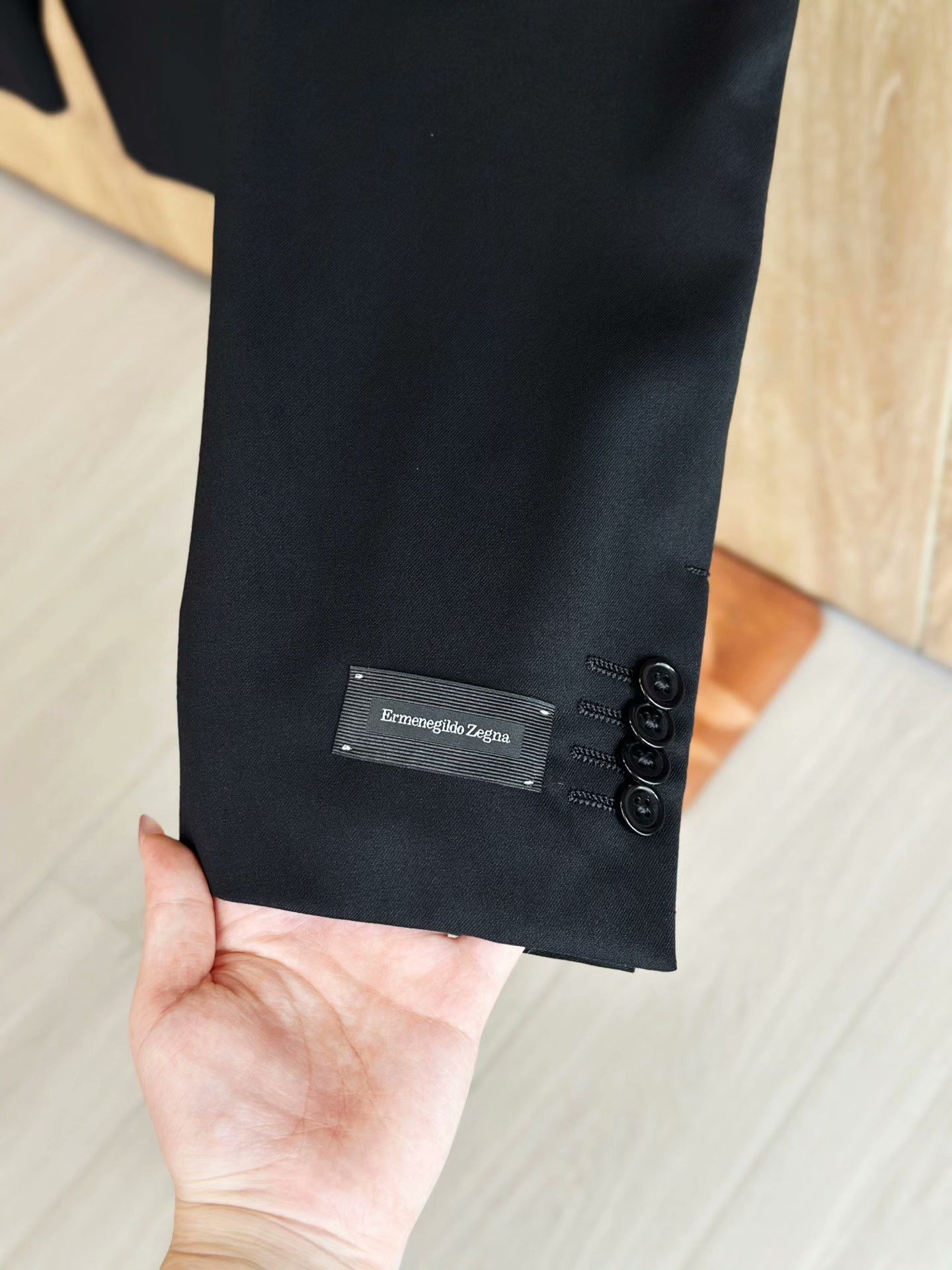 Ermenegildo Zegna Ermenegildo Zegna Black Wool Suit Size US M / EU 48-50 / 2 - 5 Thumbnail