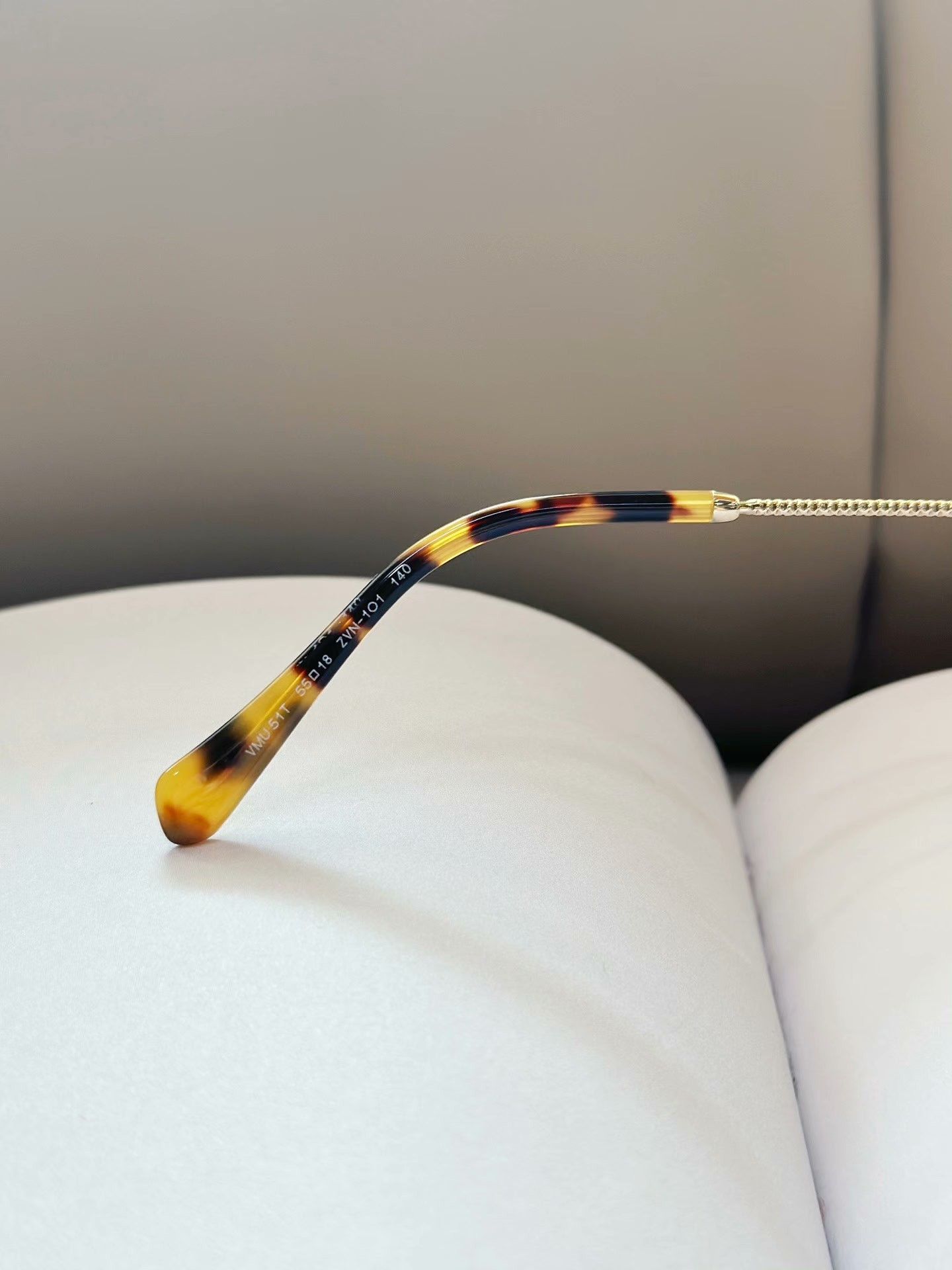 Miu Miu Miu Miu Gold Square-Round Plain Glasses Size ONE SIZE - 7 Thumbnail