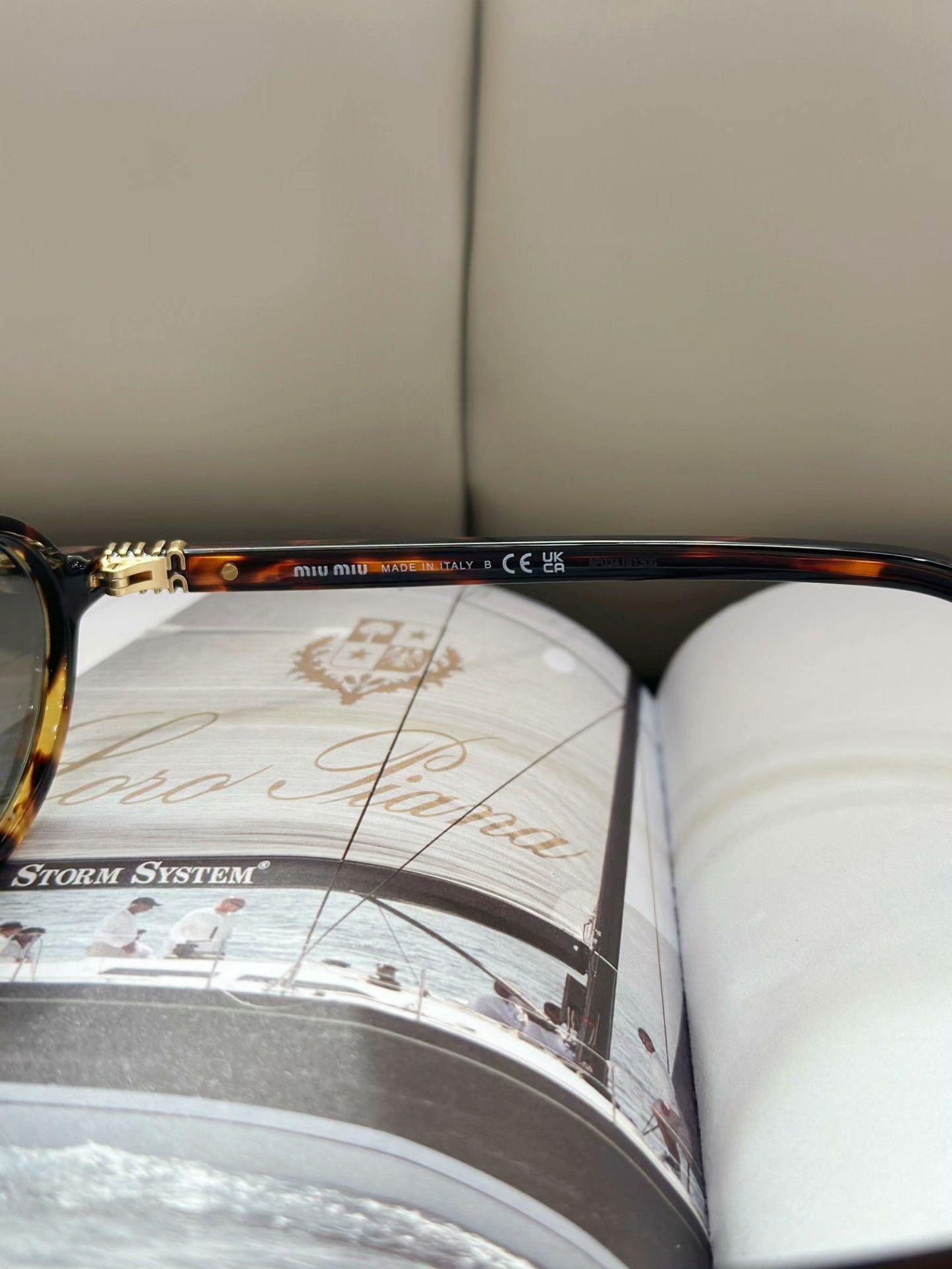 Miu Miu Miu Miu Tortoiseshell Oval Sunglasses Size ONE SIZE - 8 Thumbnail