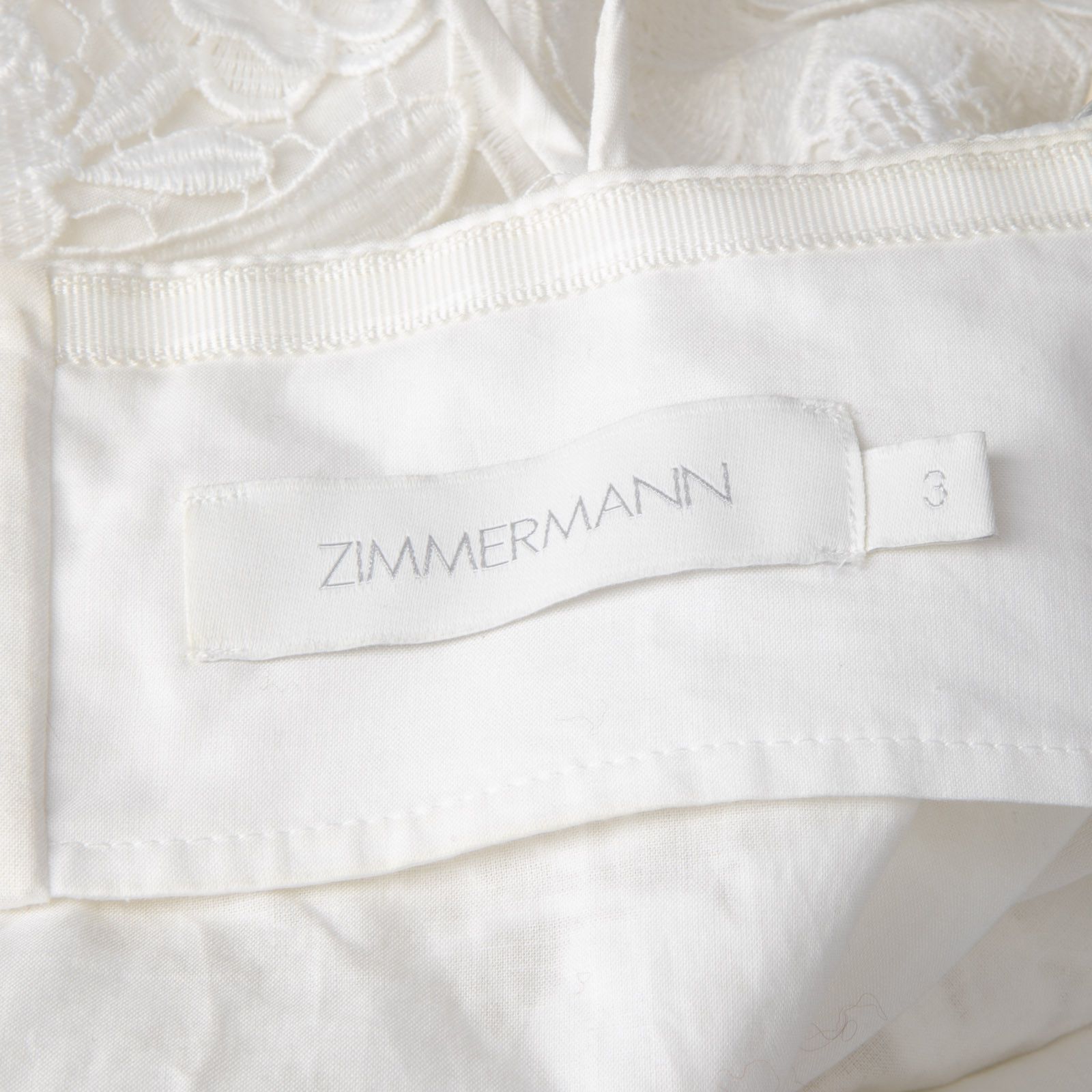Zimmermann White Floral Embellished Dress Size L / US 10 / IT 46 - 22 Thumbnail