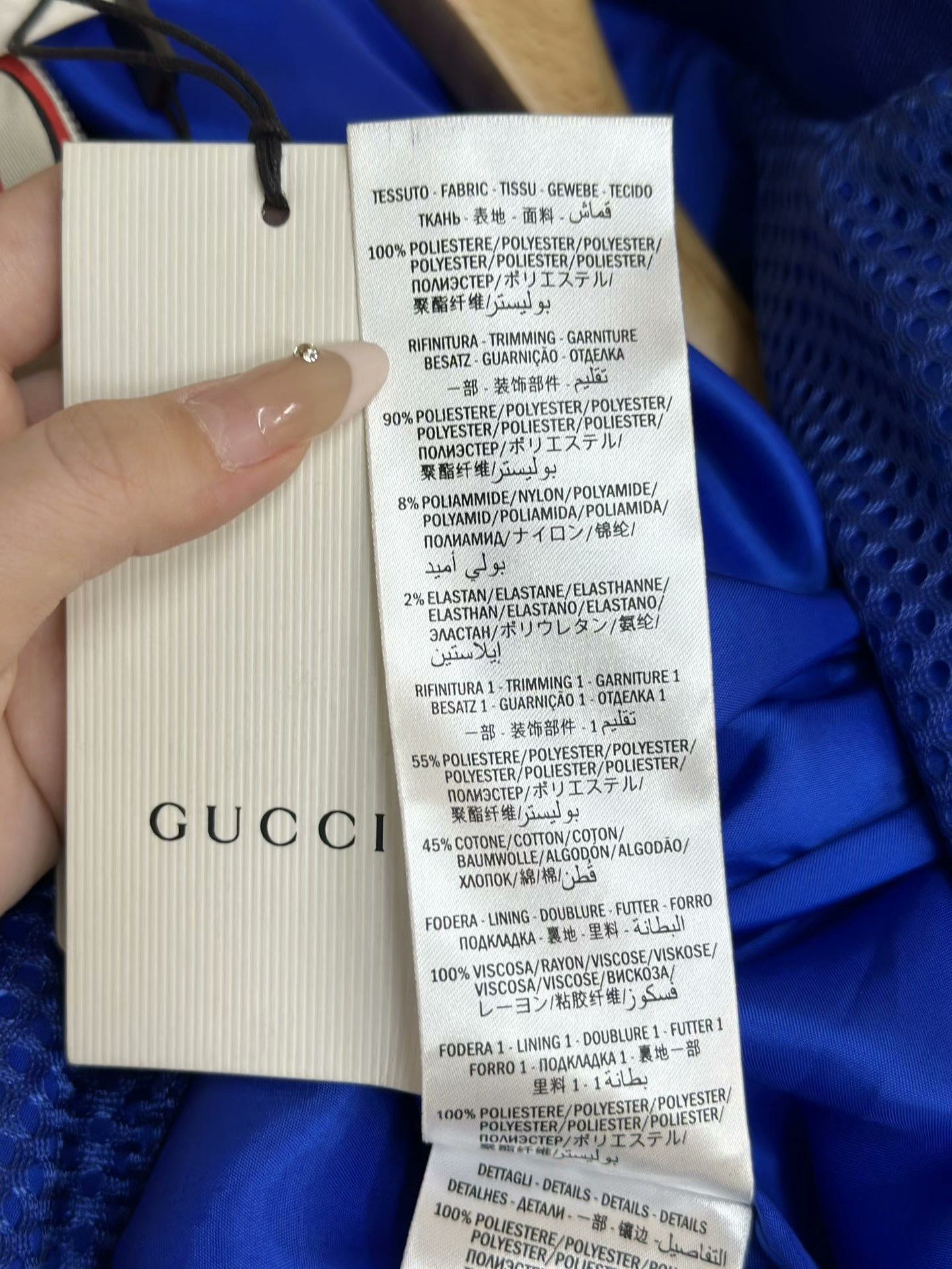 Gucci Gucci Blue Casual Detachable Hood Jacket Size US M / EU 48-50 / 2 - 9 Thumbnail