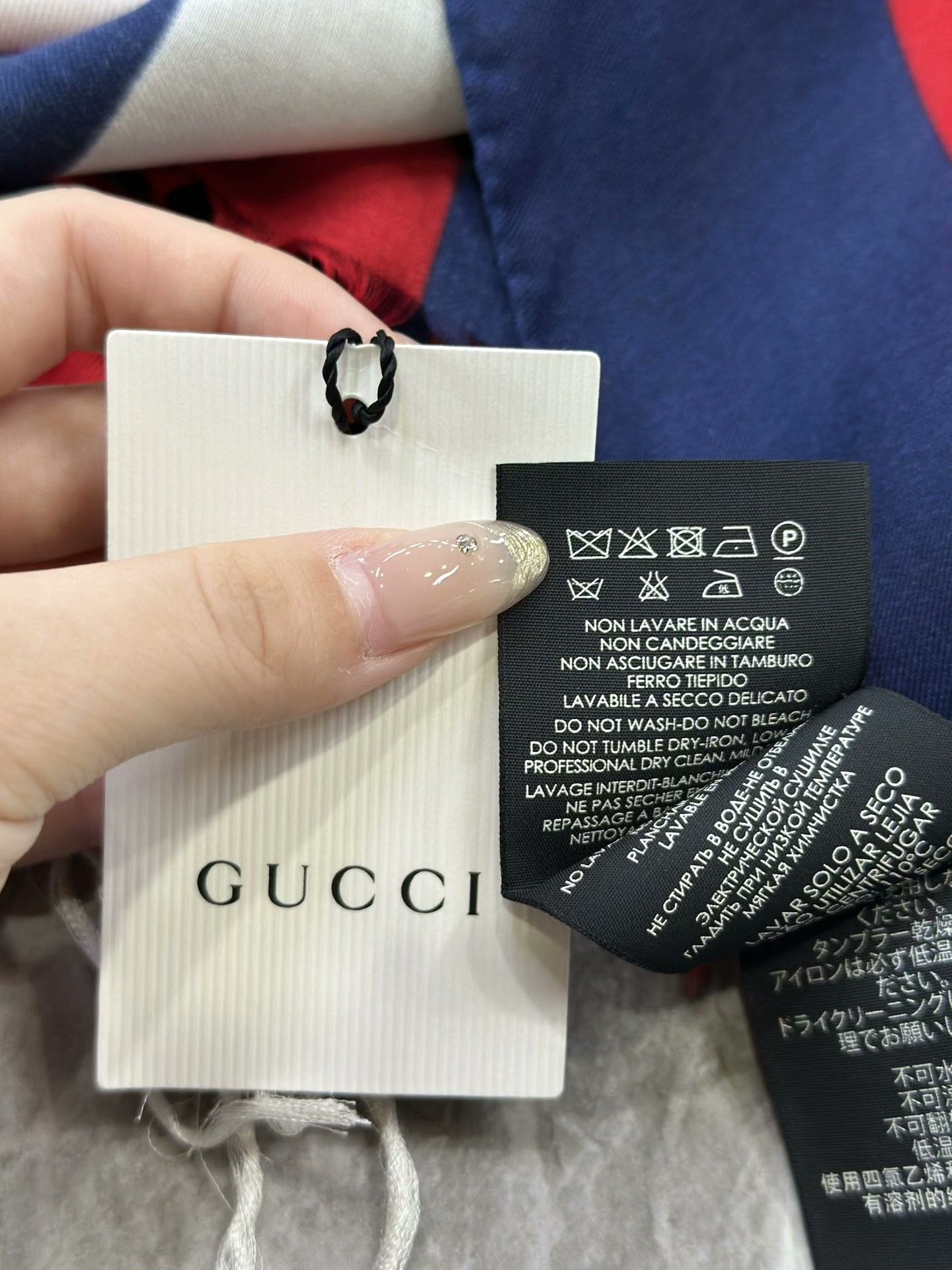 Gucci Gucci Colorblock Casual Long Silk Scarf Size ONE SIZE - 9 Thumbnail