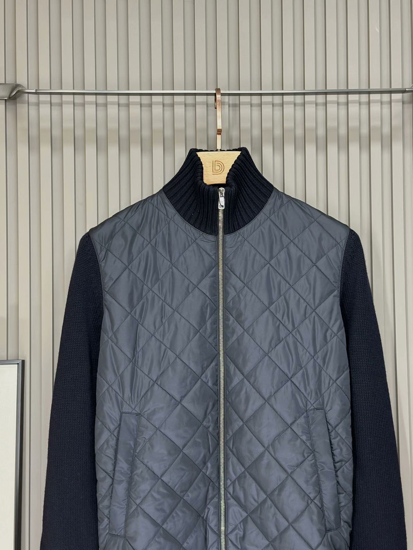 Prada PRADA Navy Knit Paneled Jacket Size US S / EU 44-46 / 1 - 4 Thumbnail