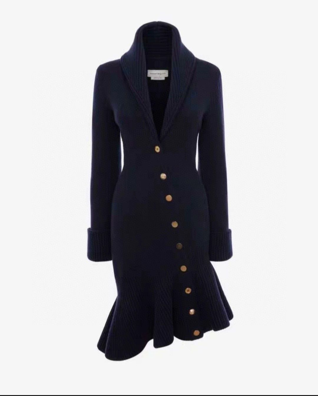 Alexander McQueen Alexander McQueen Women's Wool Knit Dress Size S / US 4 / IT 40 - 3 Thumbnail