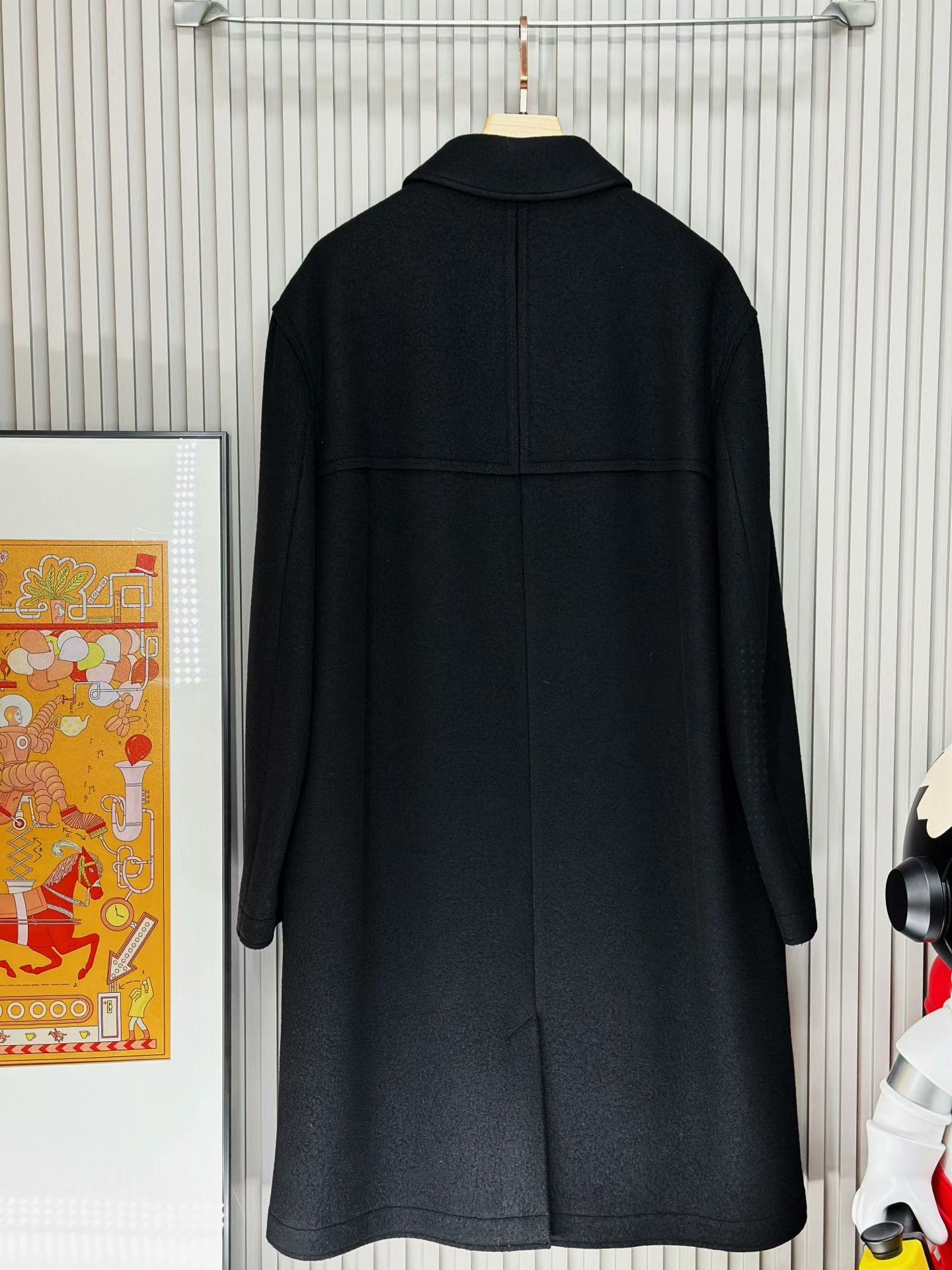 McQ Alexander McQueen MCQ Black Casual Wool Coat Italy Size US L / EU 52-54 / 3 - 2 Thumbnail