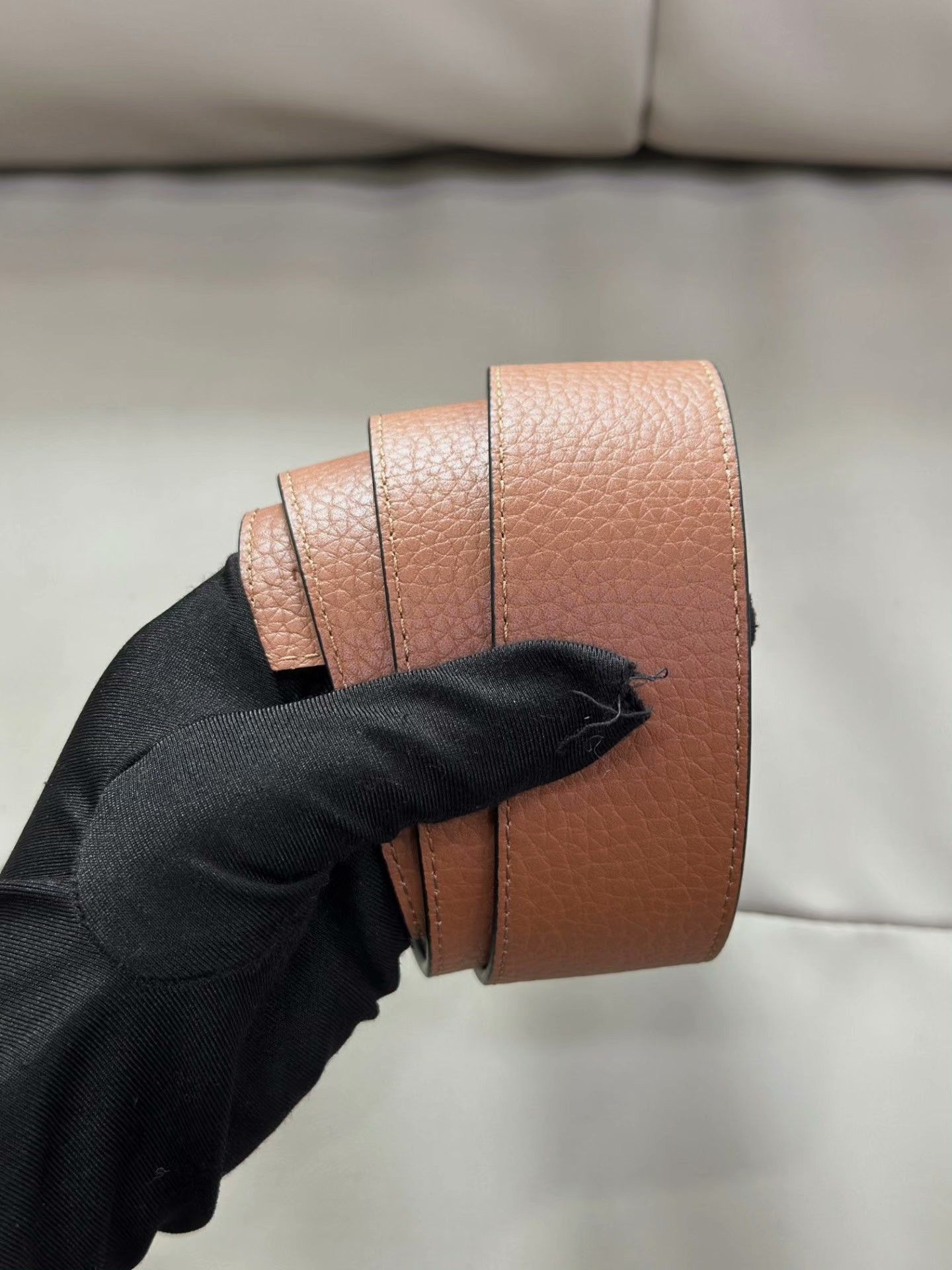 Louis Vuitton LV Reversible Black-Brown Leather Belt Size ONE SIZE - 5 Thumbnail