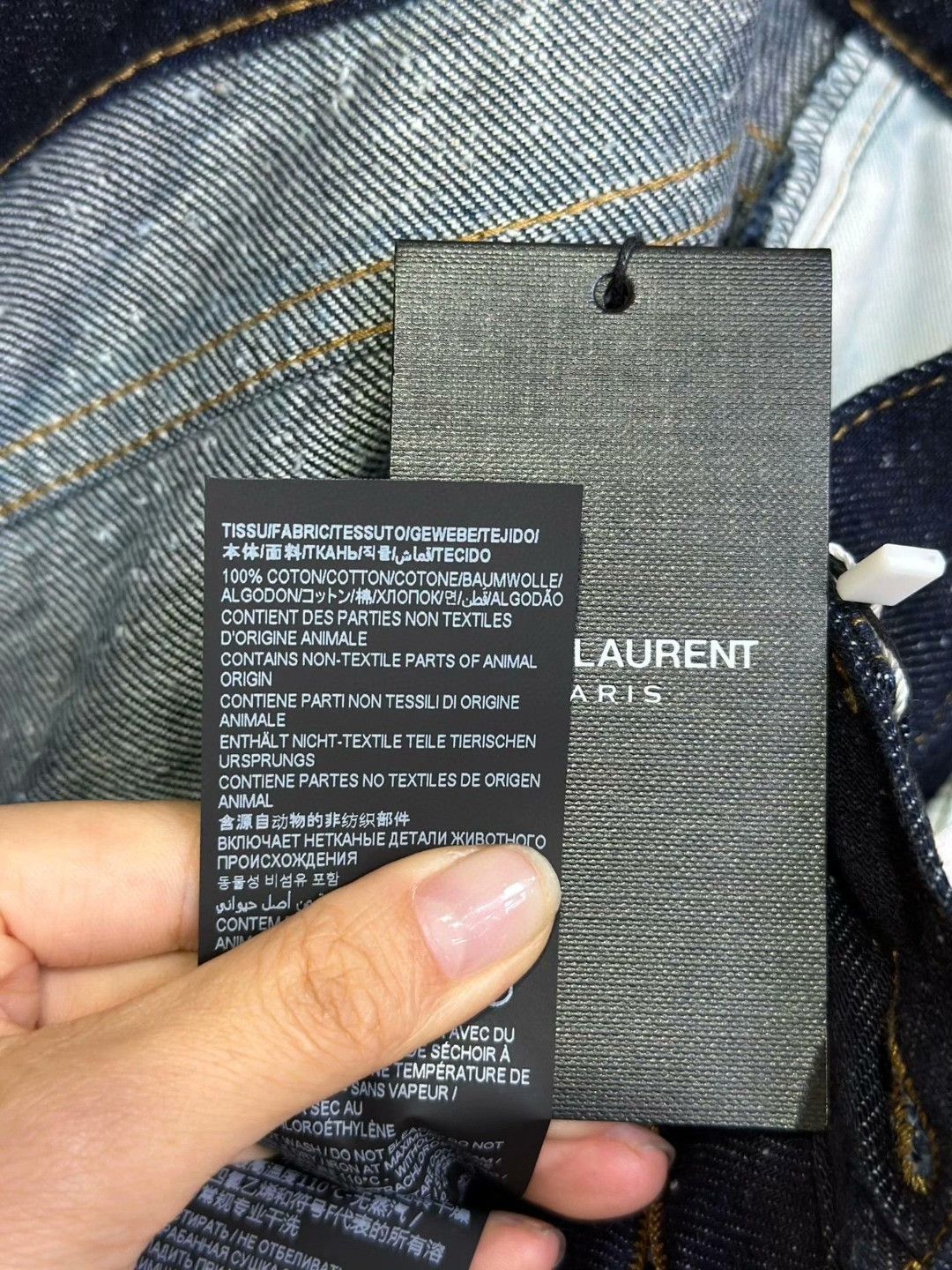 Saint Laurent Paris Saint Laurent Navy Casual Straight Jeans Size 30" / US 8 / IT 44 - 6 Thumbnail