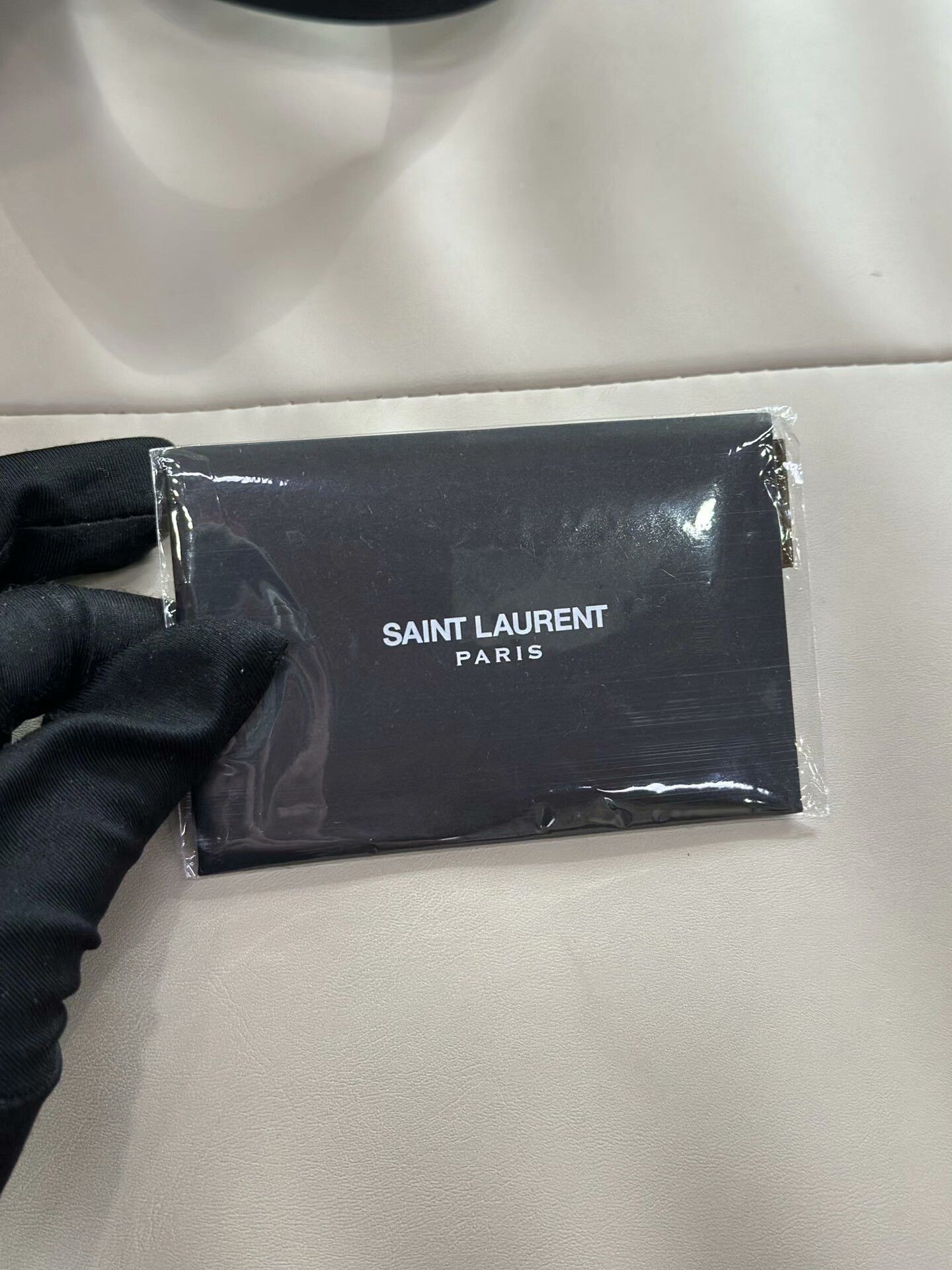 Saint Laurent Paris Saint Laurent Black Suede Flap Crossbody Saddle Bag Size ONE SIZE - 8 Thumbnail
