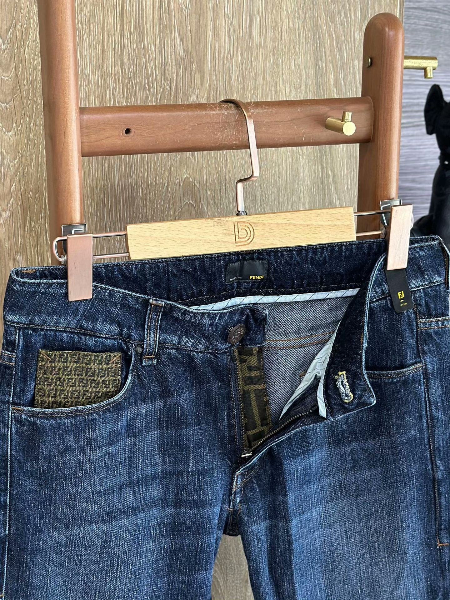 Fendi FENDI Dark Blue Casual Jeans Size US 31 - 4 Thumbnail