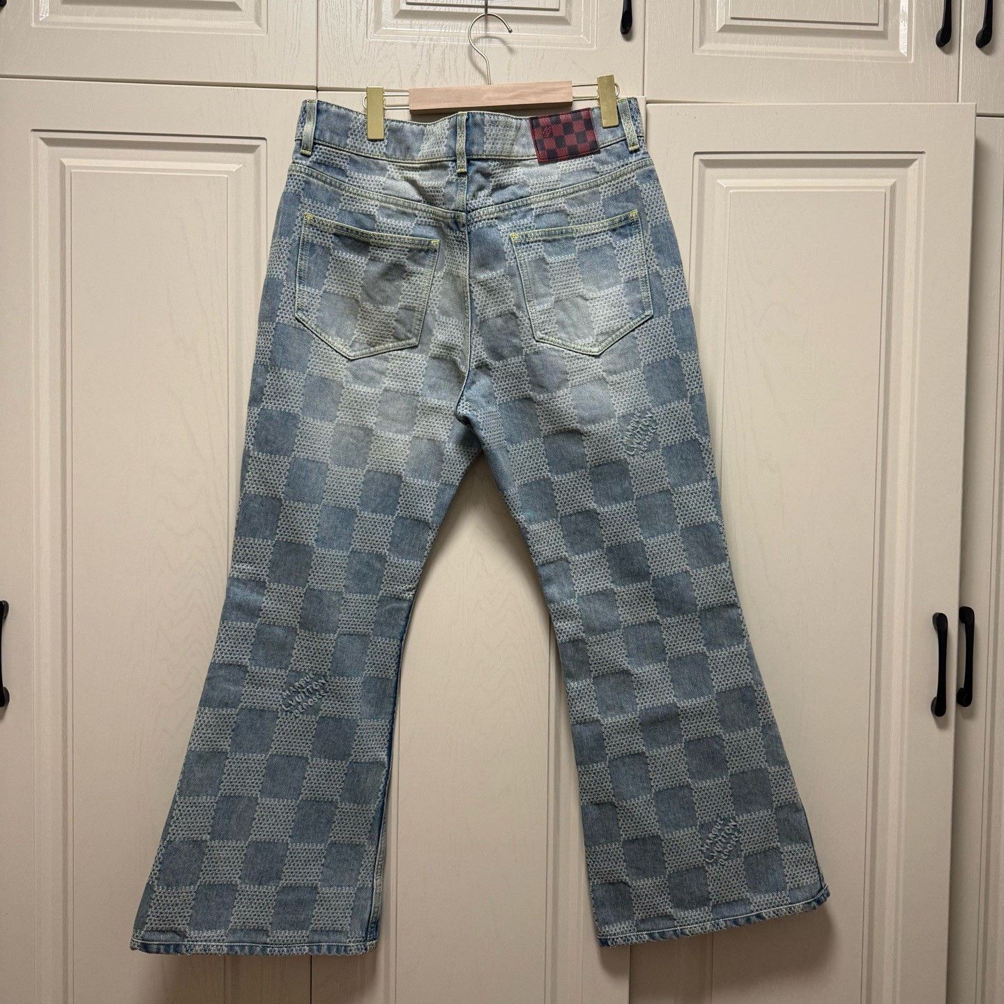 Louis Vuitton Louis Vuitton Pharrell Checkerboard Flared Jeans Size US 36 / EU 52 - 2 Thumbnail