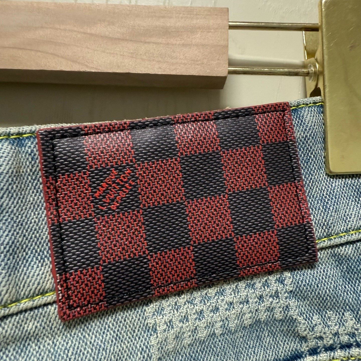 Louis Vuitton Louis Vuitton Pharrell Checkerboard Flared Jeans Size US 36 / EU 52 - 3 Thumbnail