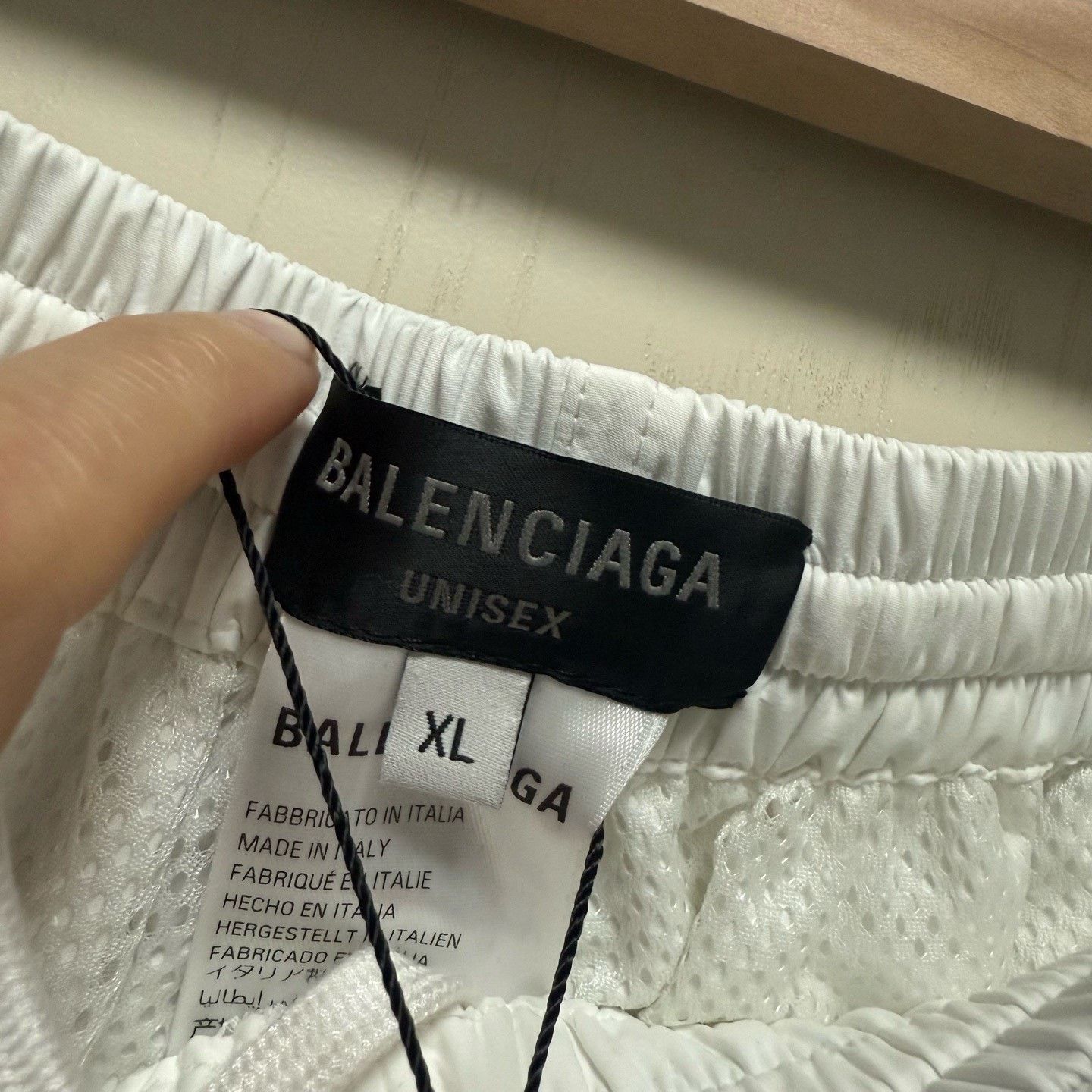 Balenciaga Balenciaga White Big Logo Nylon Track Pants Size US 34 / EU 50 - 3 Thumbnail