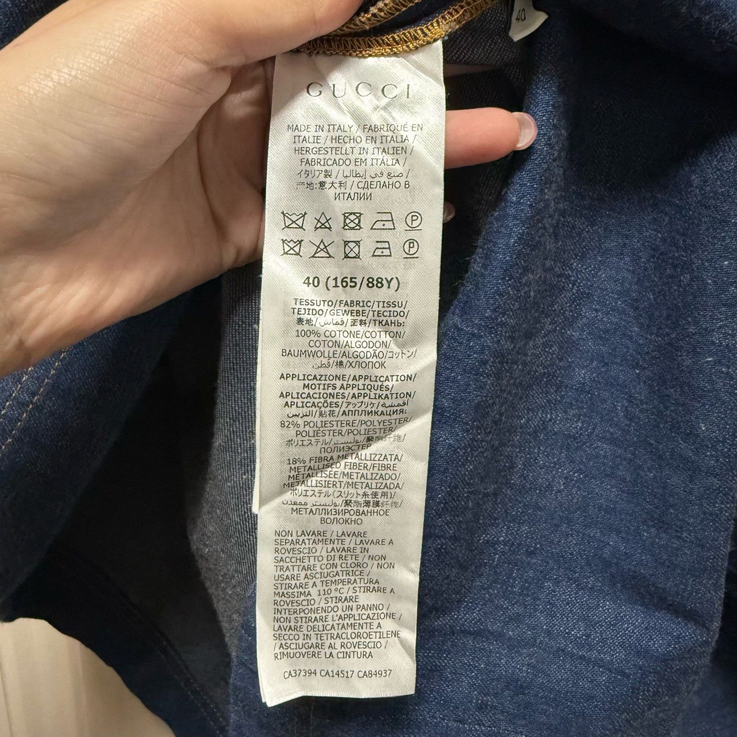 Gucci Gucci Denim Dress Size 40 Size S / US 4 / IT 40 - 4 Thumbnail